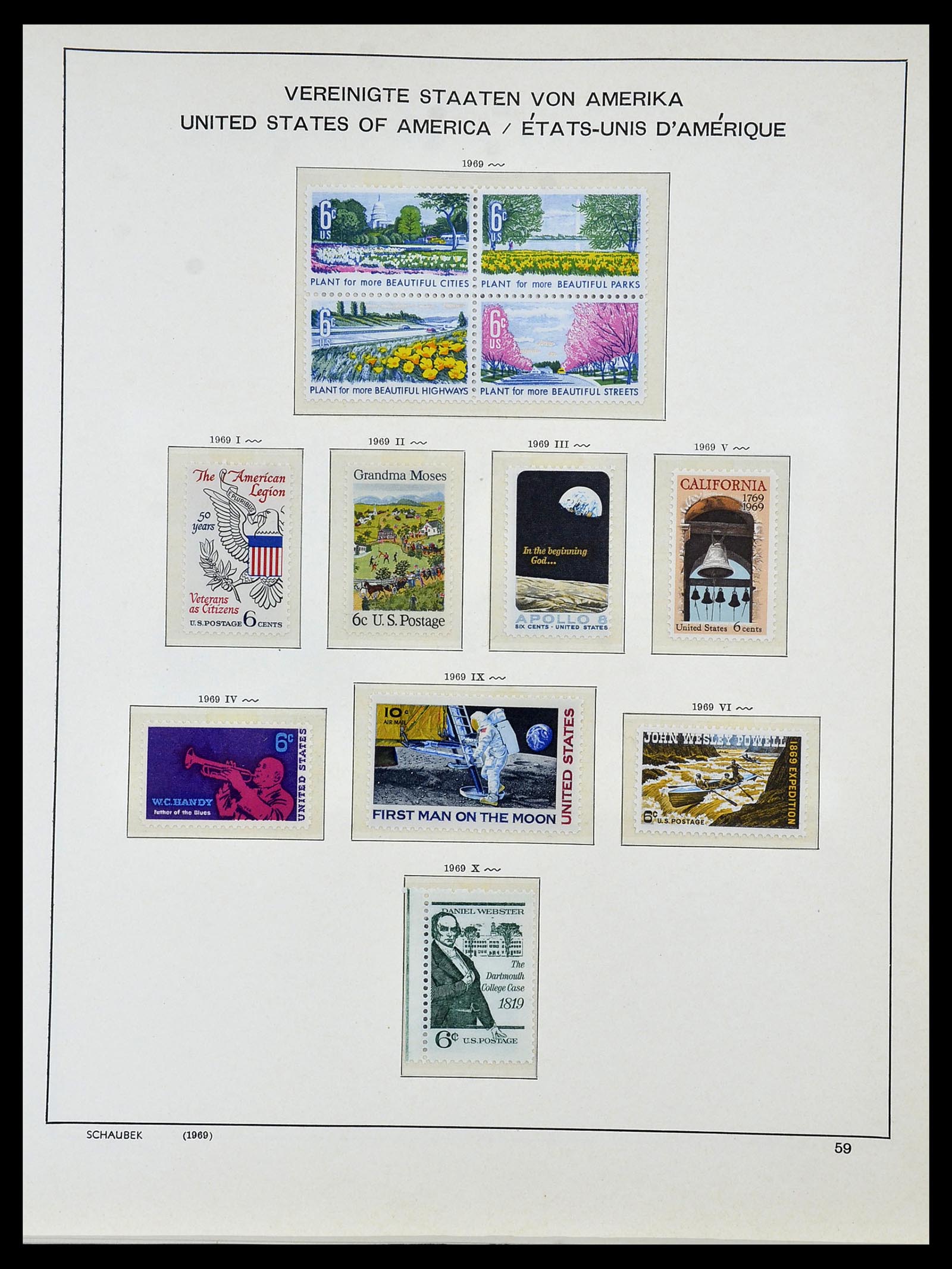 34056 086 - Stamp collection 34056 USA 1851-1972.