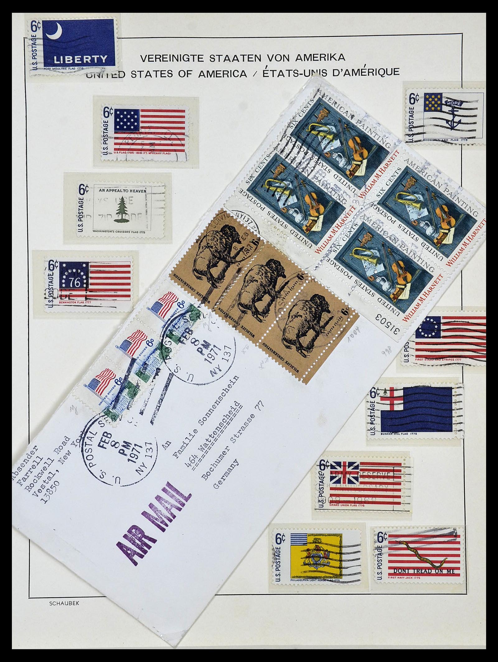 34056 091 - Stamp collection 34056 USA 1851-1972.