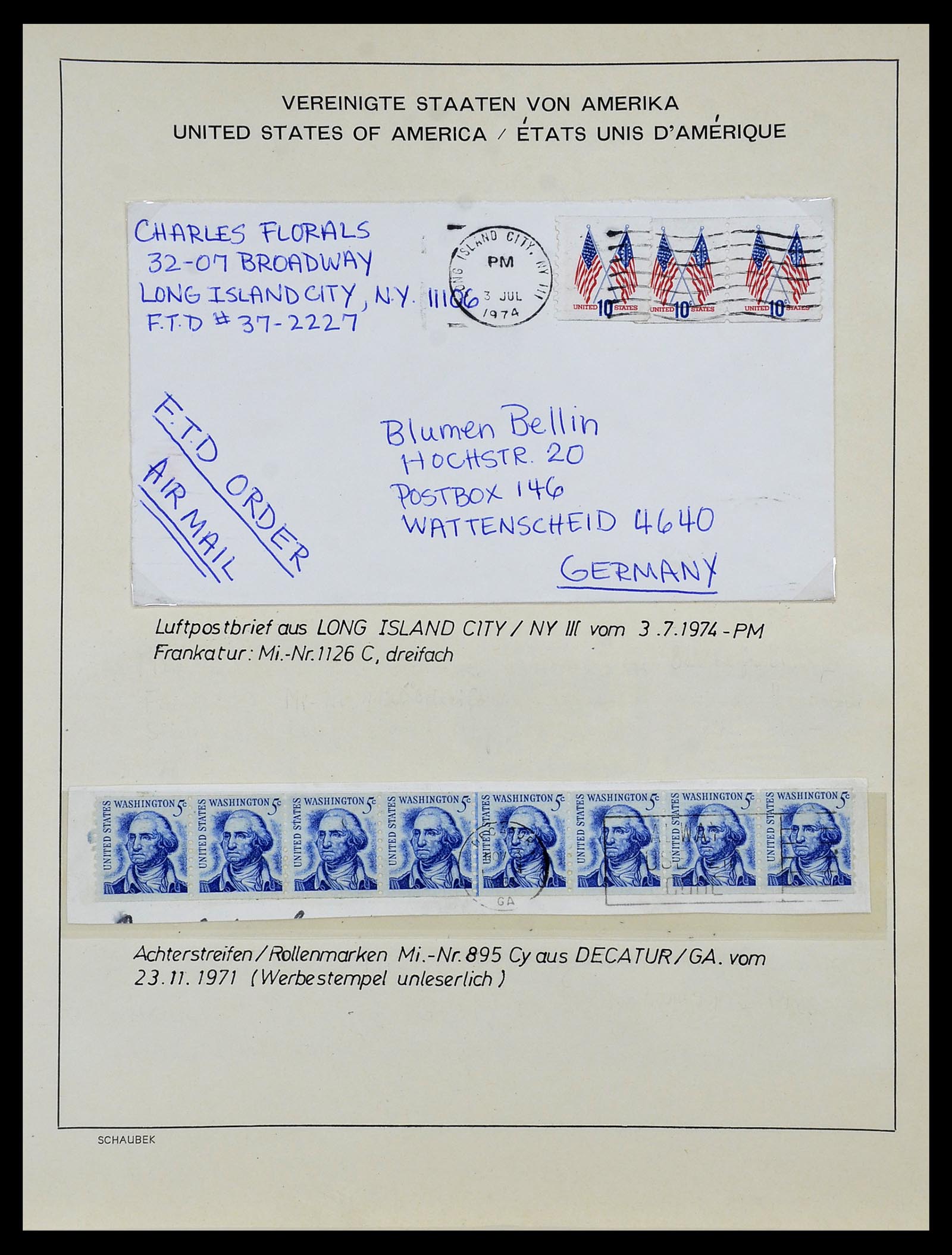 34056 095 - Stamp collection 34056 USA 1851-1972.