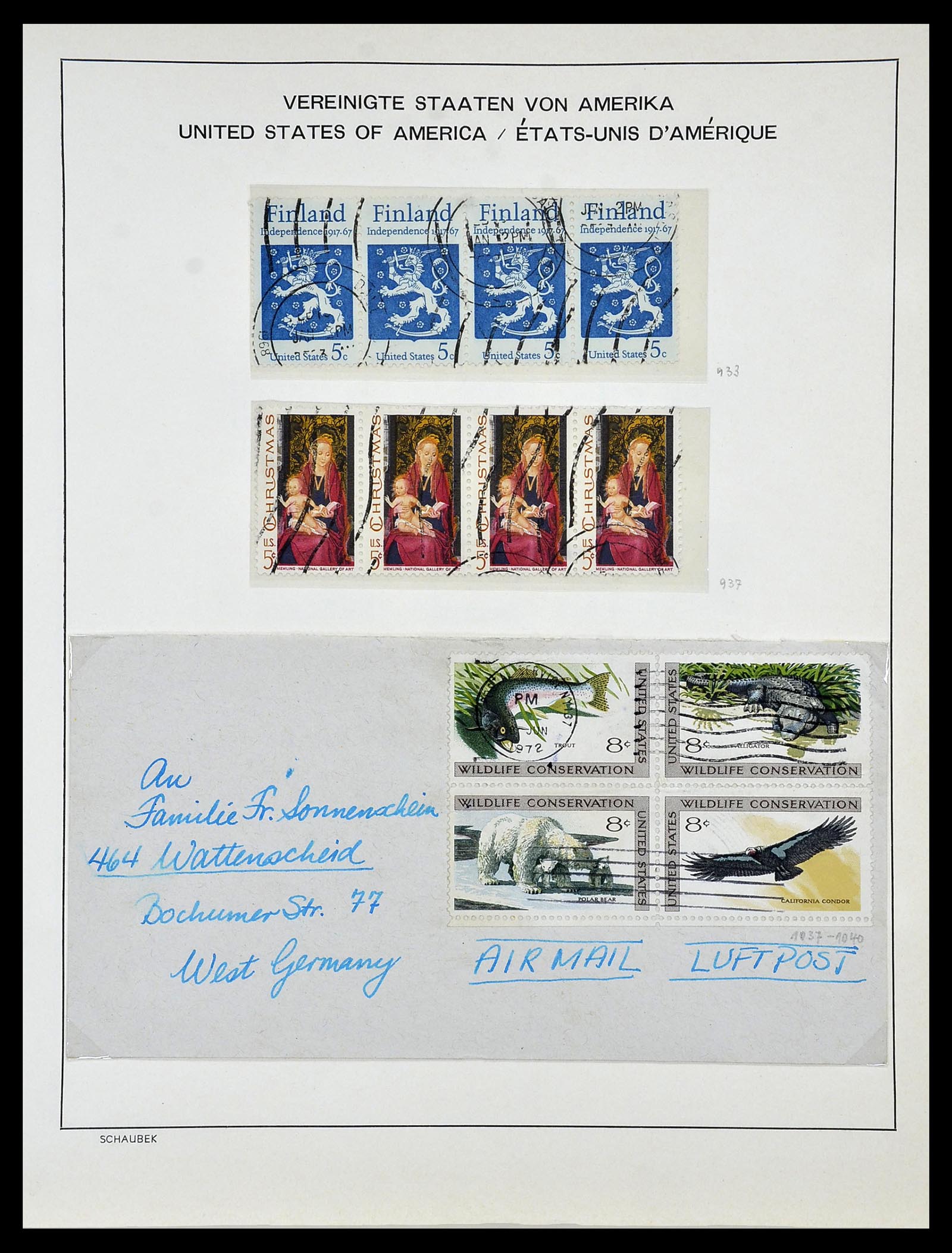 34056 096 - Stamp collection 34056 USA 1851-1972.