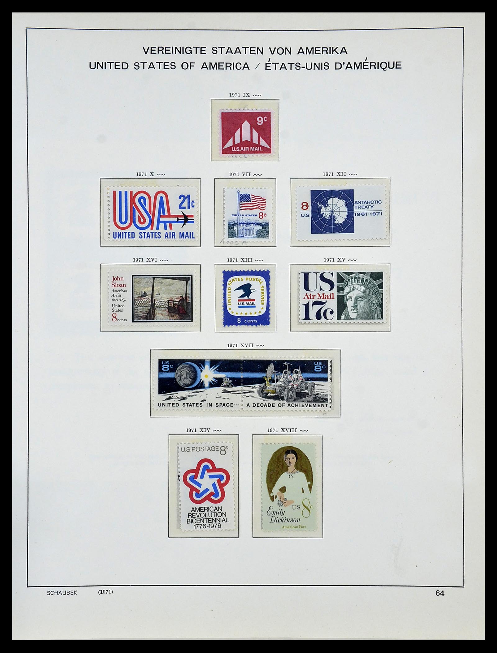 34056 097 - Stamp collection 34056 USA 1851-1972.