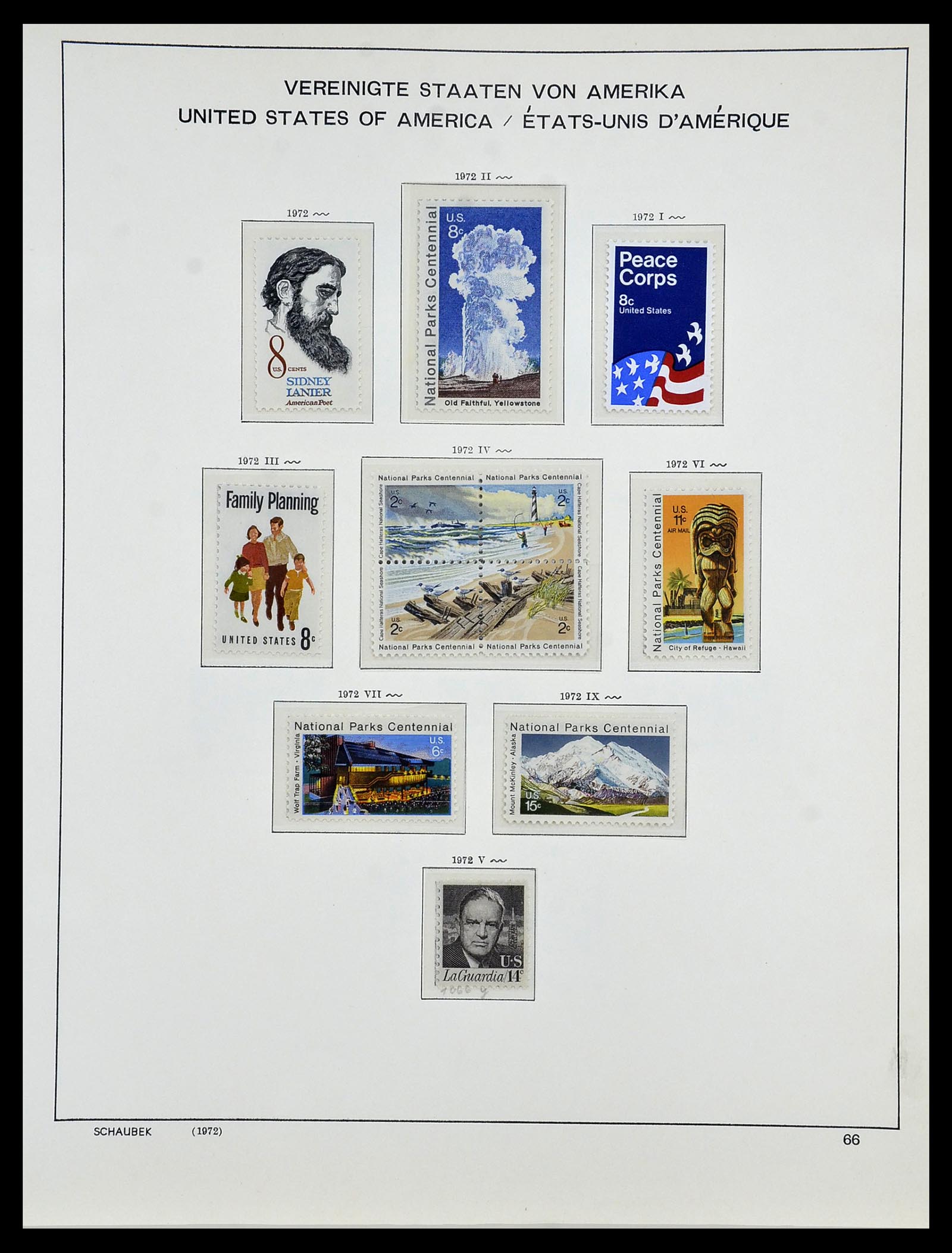 34056 100 - Stamp collection 34056 USA 1851-1972.