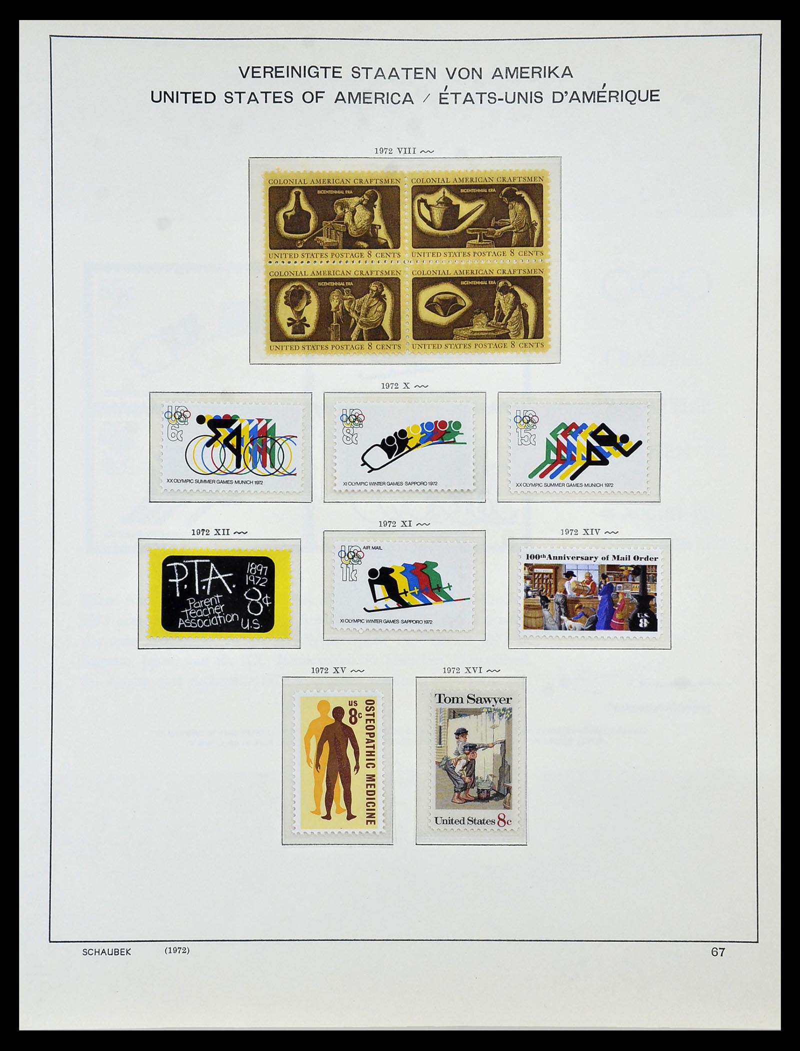 34056 101 - Postzegelverzameling 34056 USA 1851-1972.