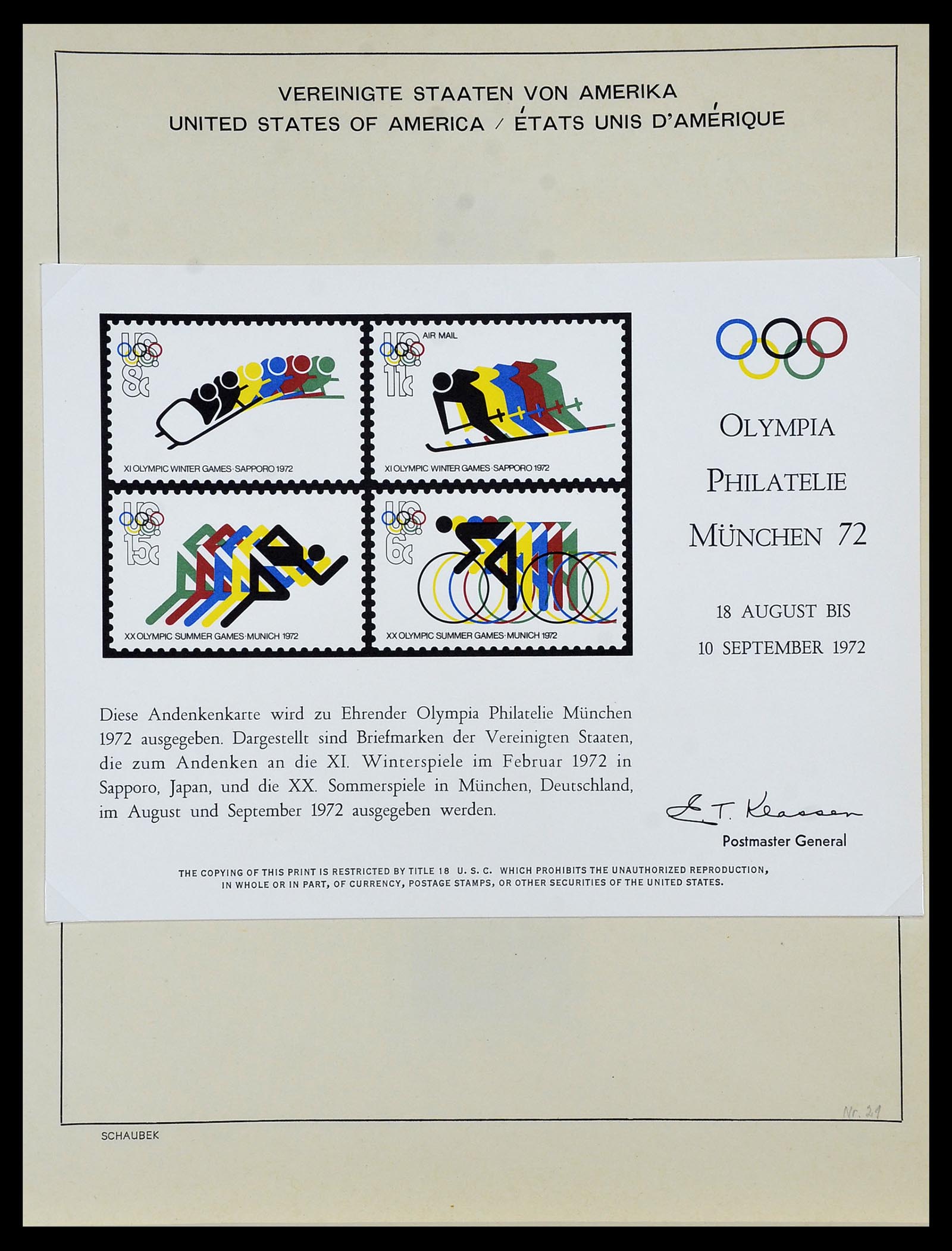 34056 102 - Postzegelverzameling 34056 USA 1851-1972.