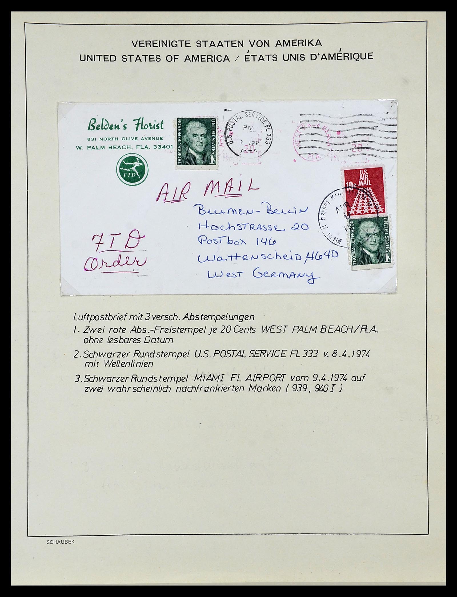 34056 106 - Postzegelverzameling 34056 USA 1851-1972.