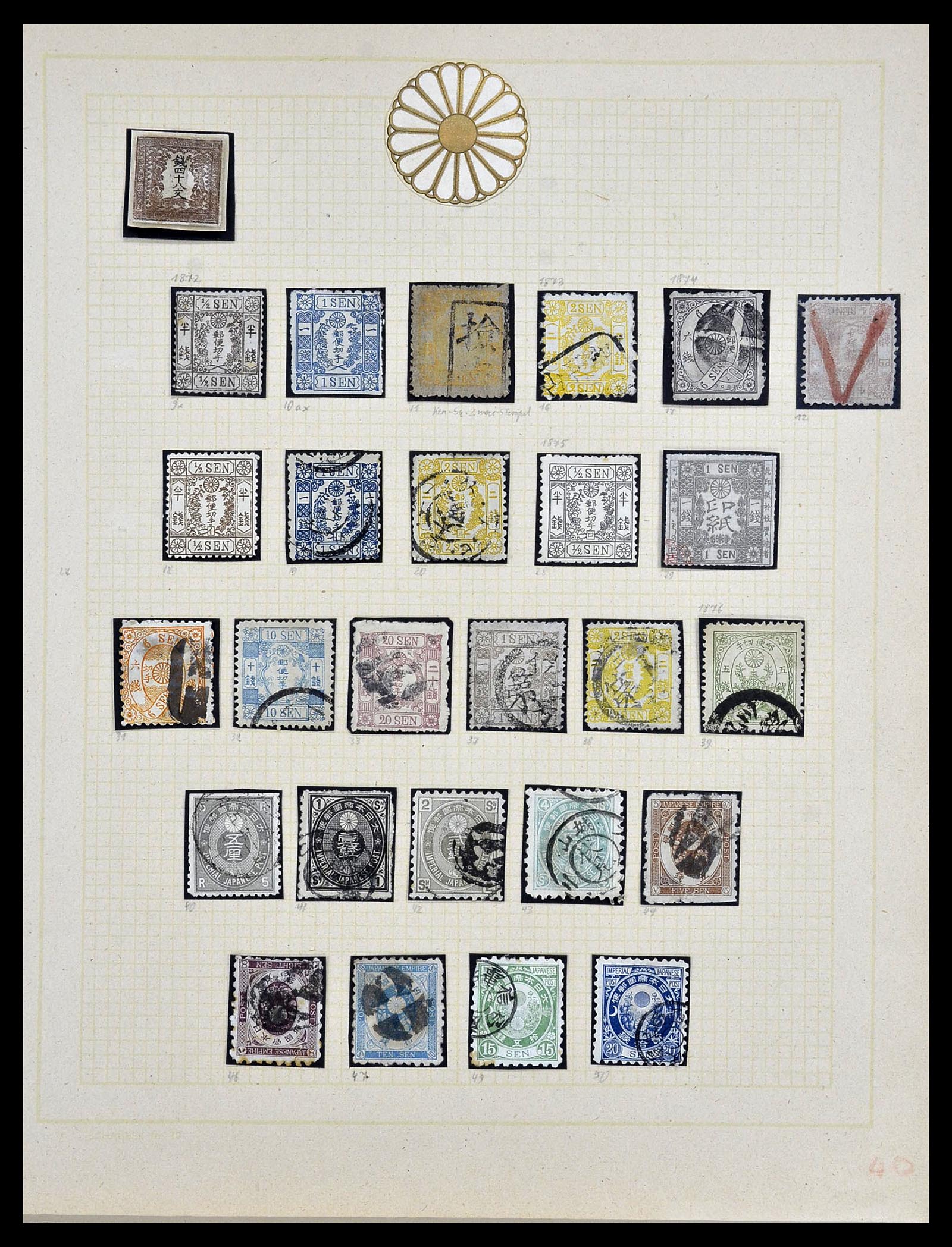 34059 001 - Stamp collection 34059 Japan 1871-1985.