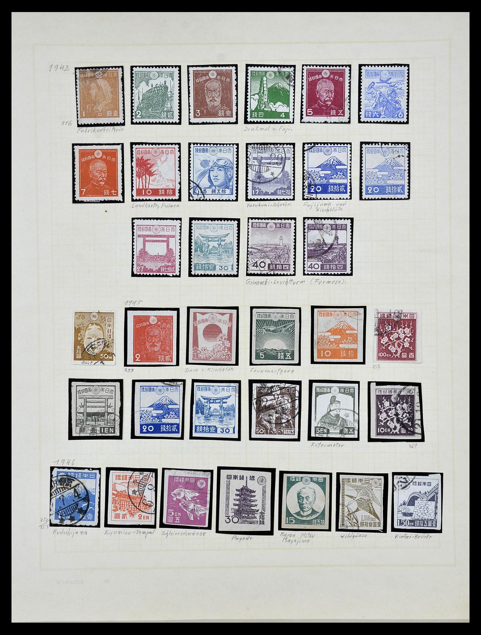 34059 011 - Postzegelverzameling 34059 Japan 1871-1985.