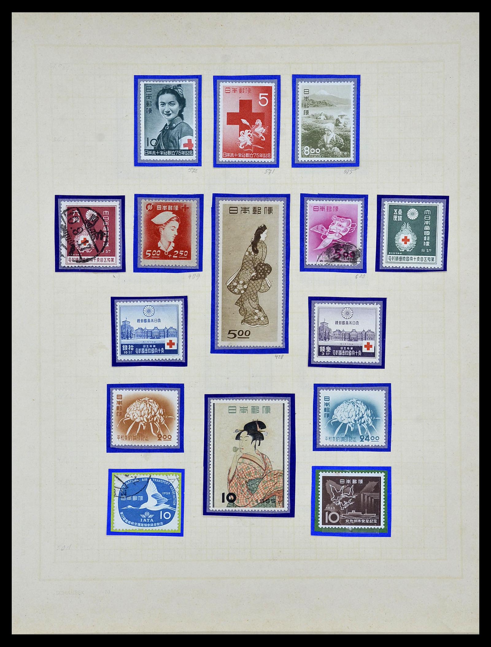 34059 016 - Stamp collection 34059 Japan 1871-1985.