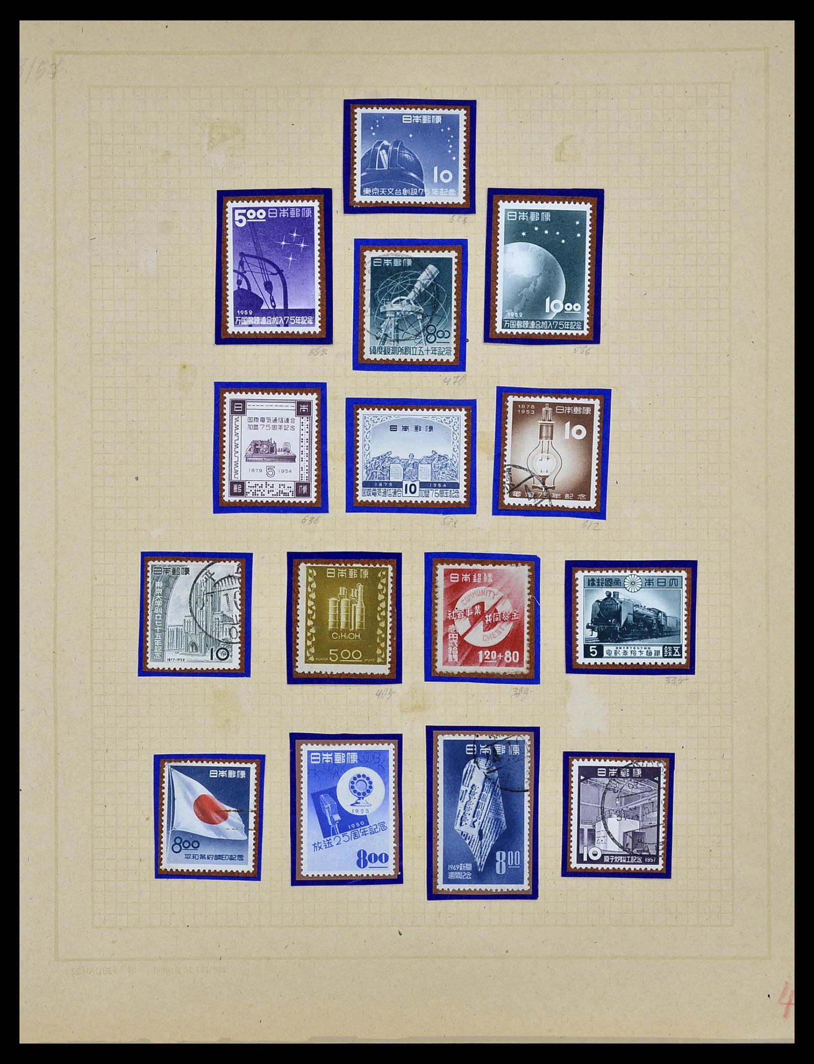 34059 023 - Postzegelverzameling 34059 Japan 1871-1985.