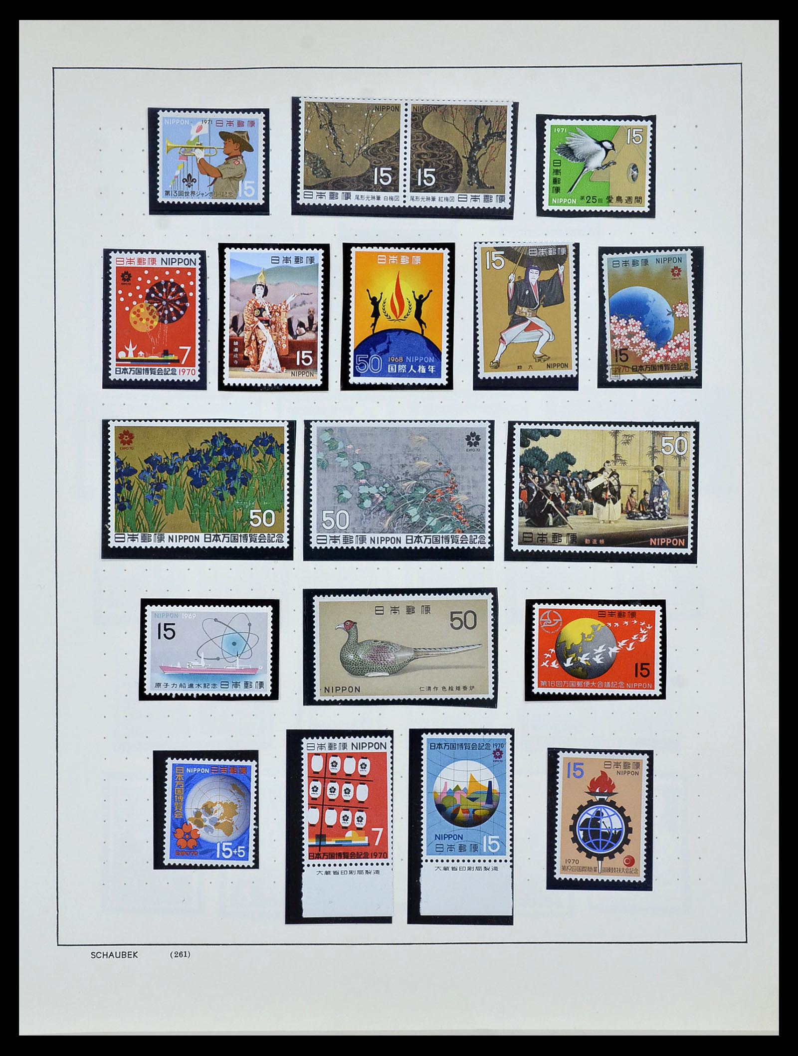 34059 047 - Postzegelverzameling 34059 Japan 1871-1985.