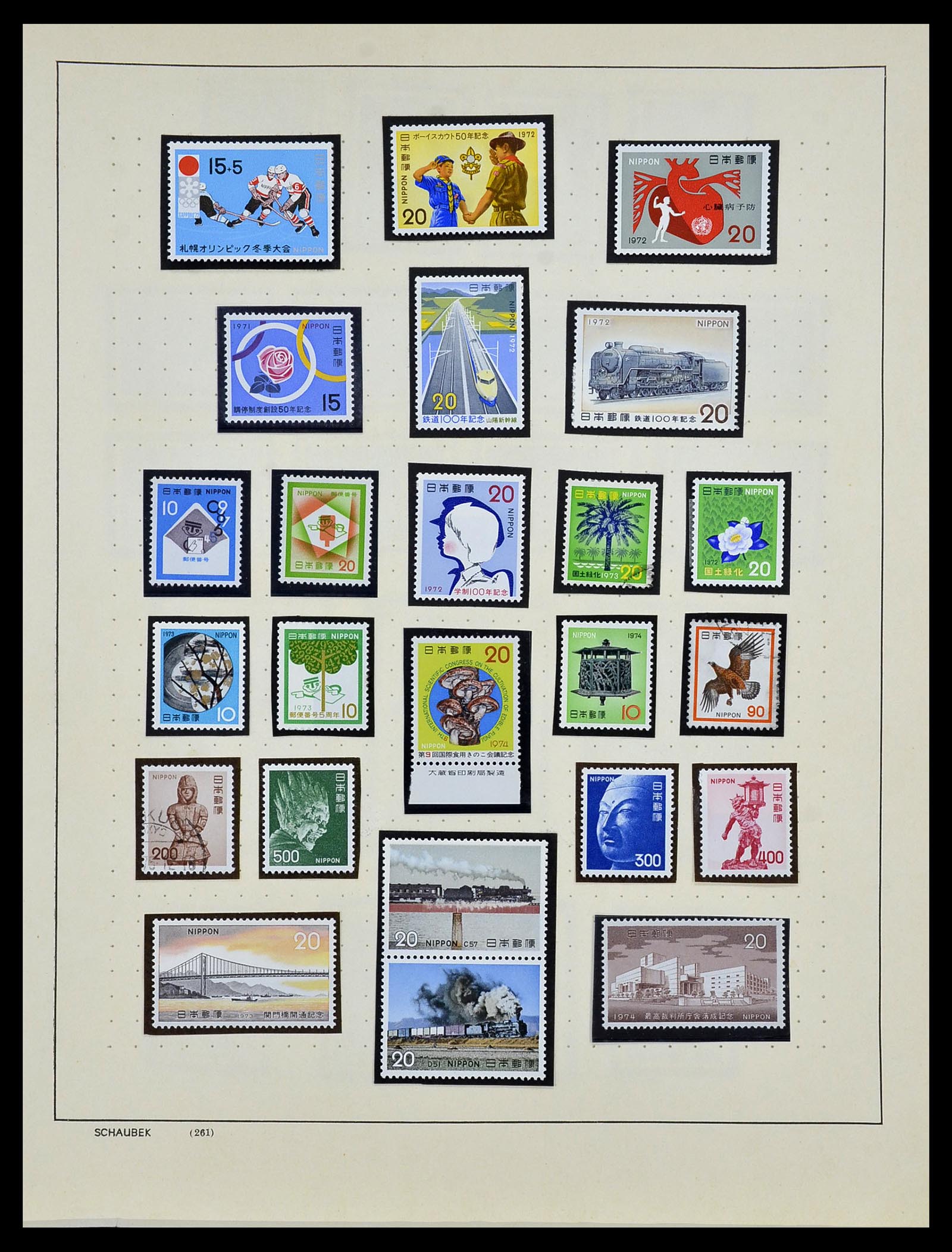 34059 054 - Postzegelverzameling 34059 Japan 1871-1985.