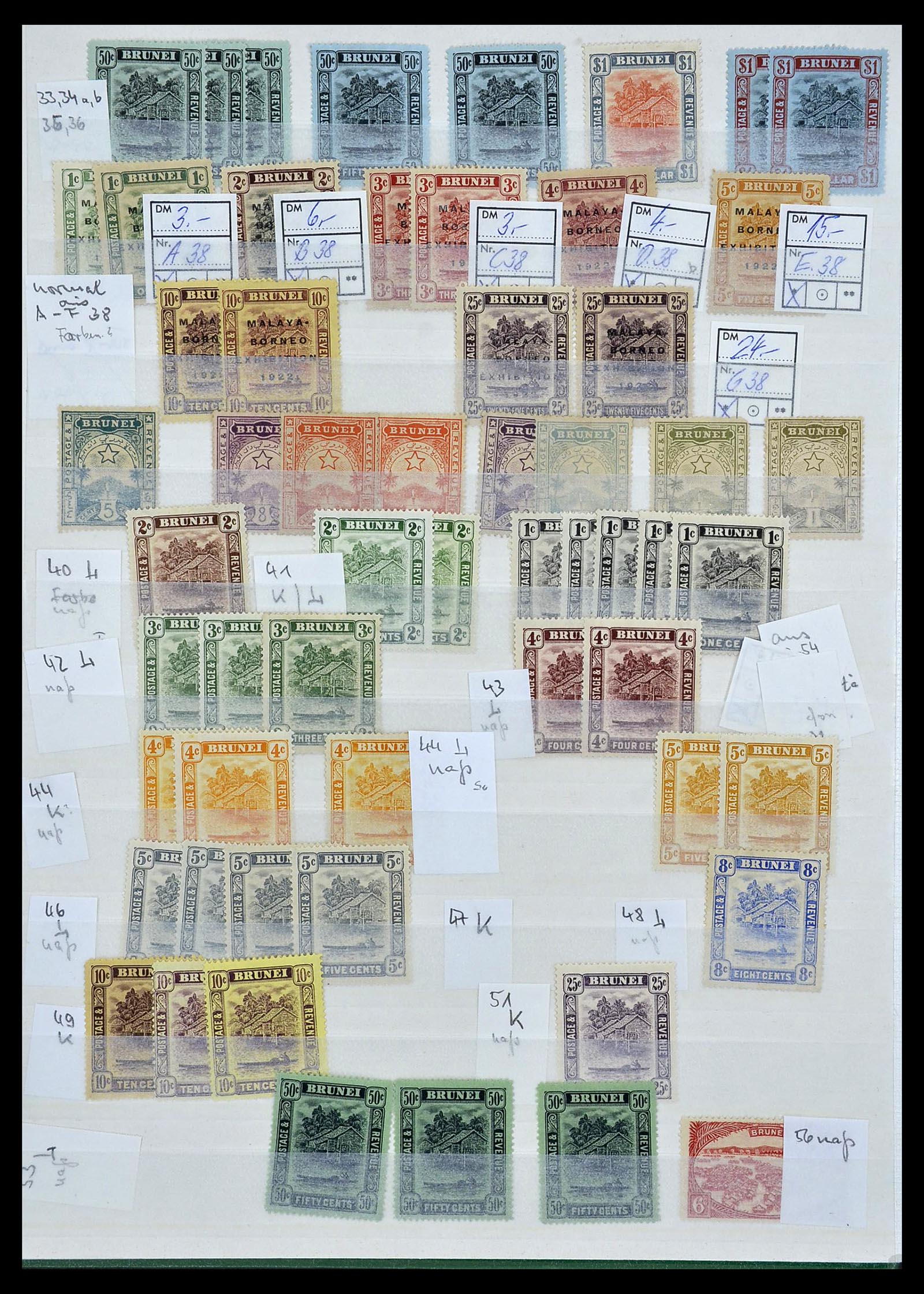 34060 002 - Postzegelverzameling 34060 Brunei 1895-2000.