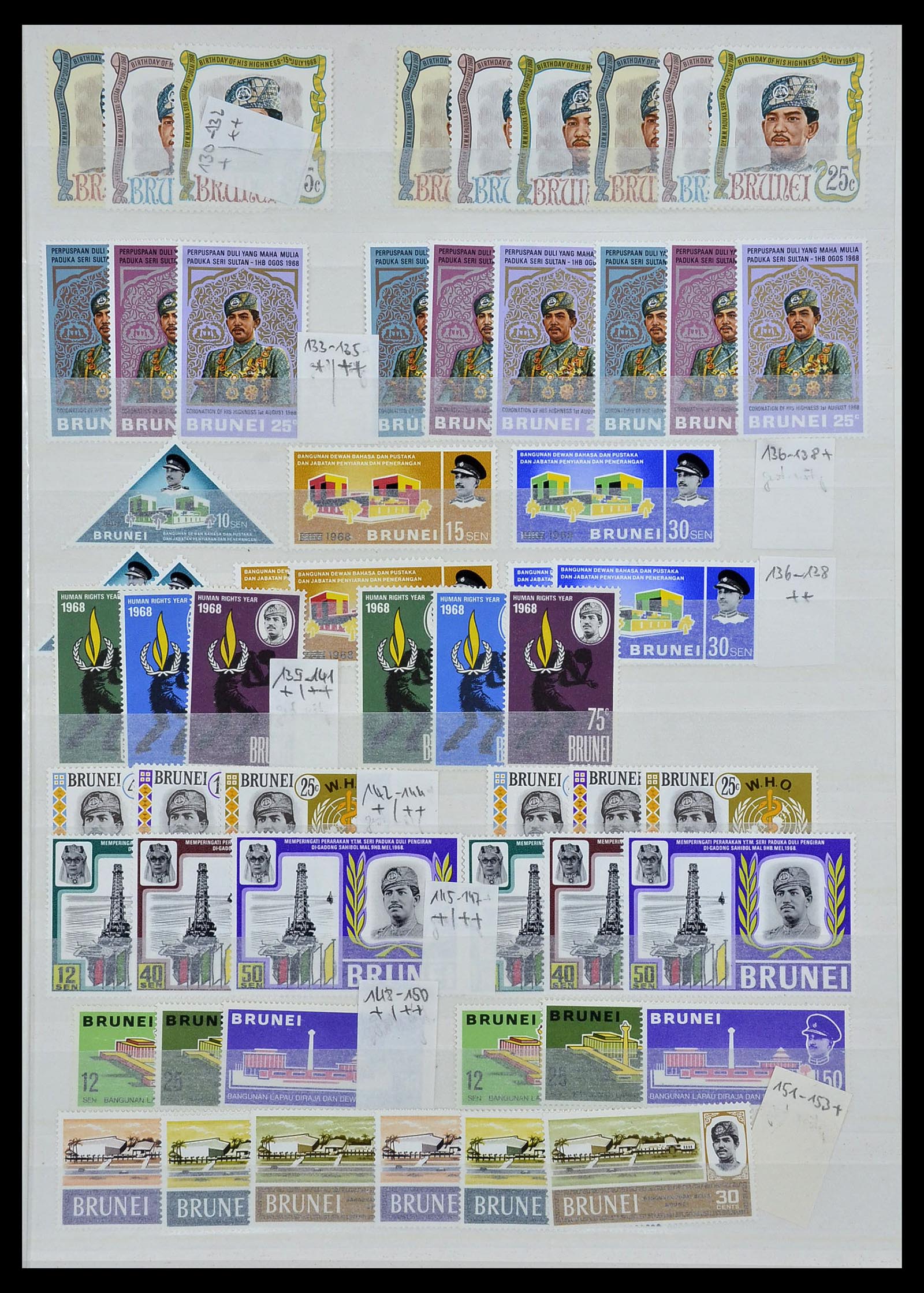 34060 007 - Postzegelverzameling 34060 Brunei 1895-2000.