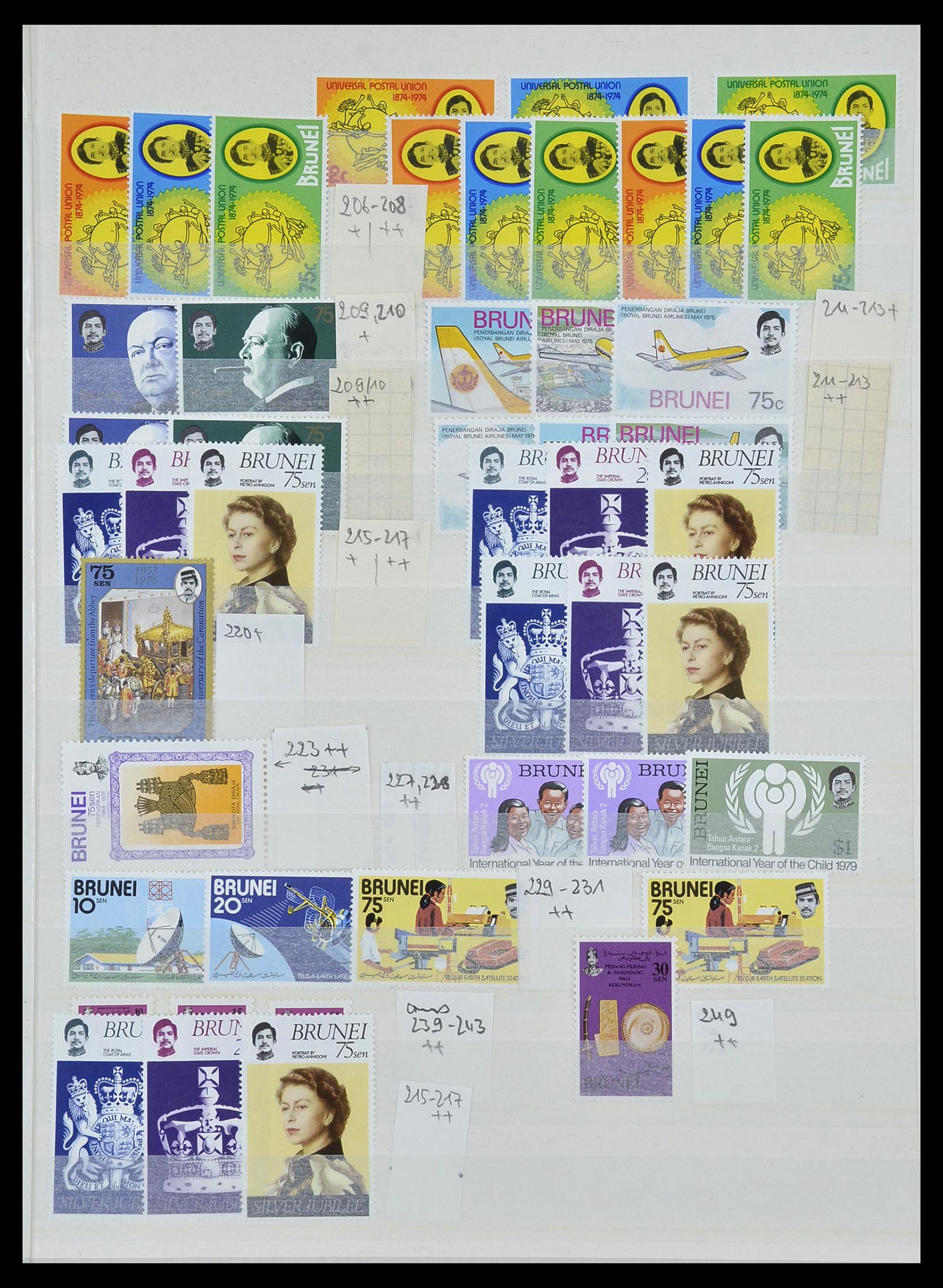 34060 011 - Postzegelverzameling 34060 Brunei 1895-2000.