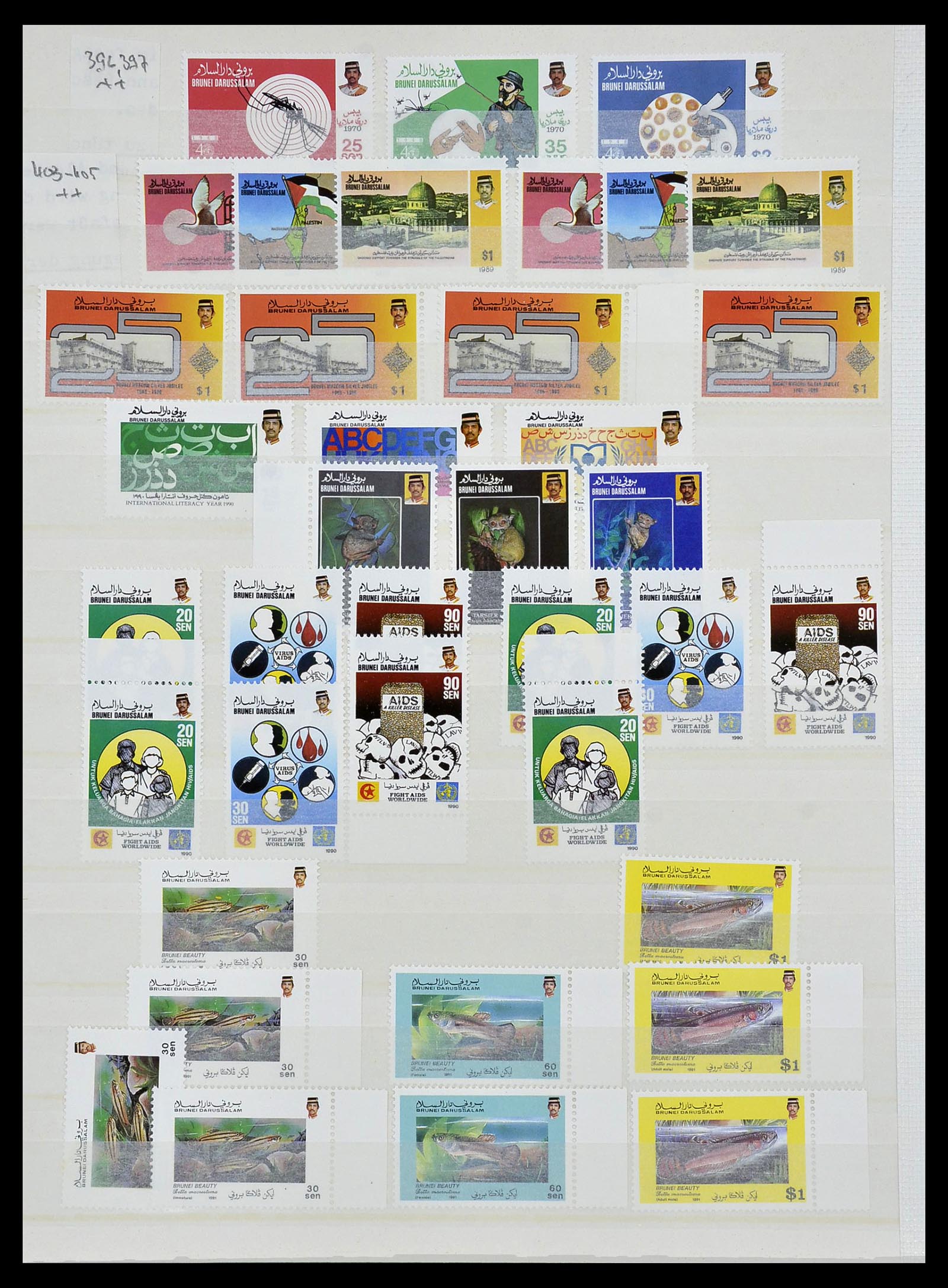 34060 020 - Postzegelverzameling 34060 Brunei 1895-2000.
