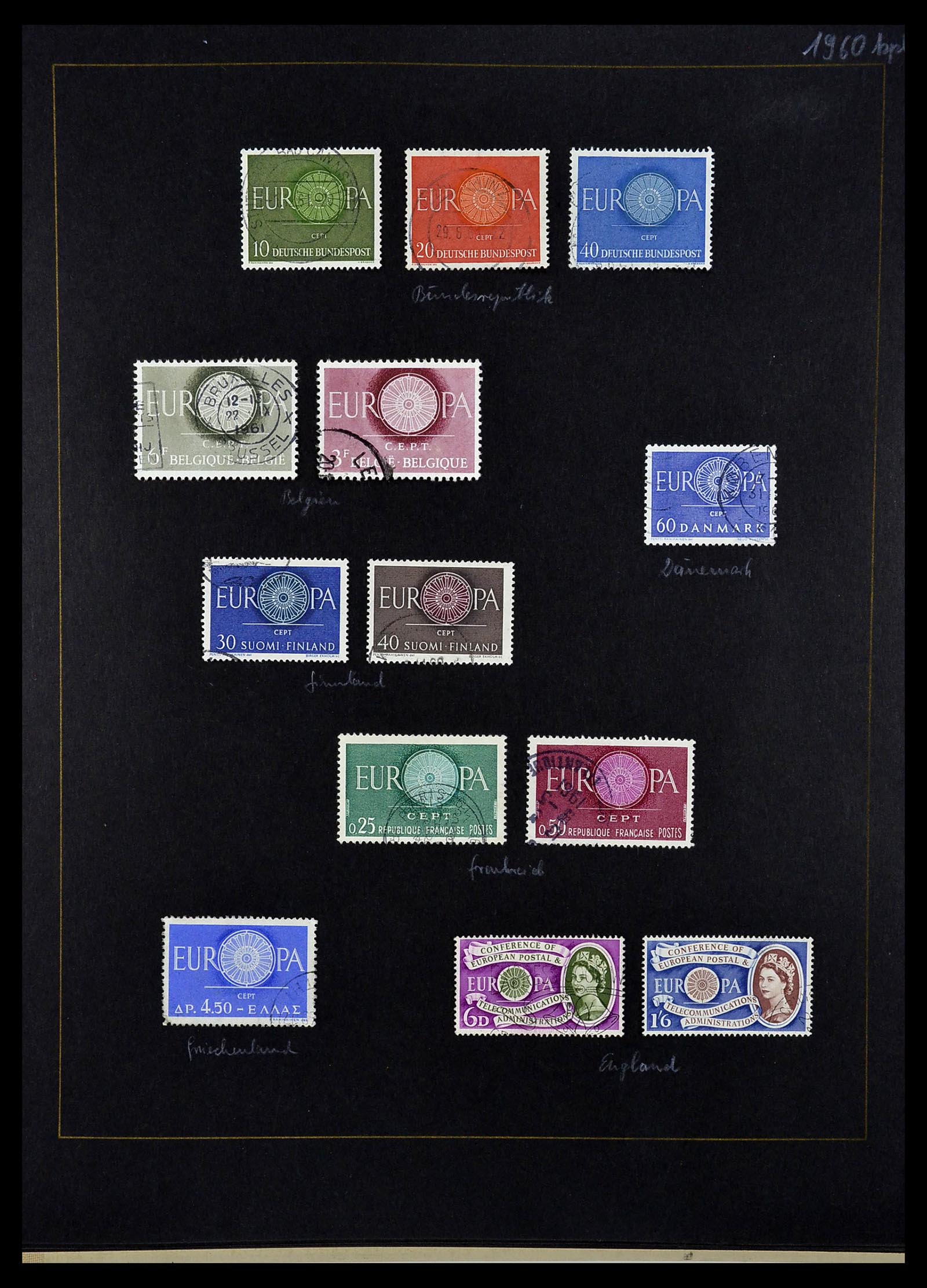 34062 005 - Postzegelverzameling 34062 Europa CEPT 1956-1977.
