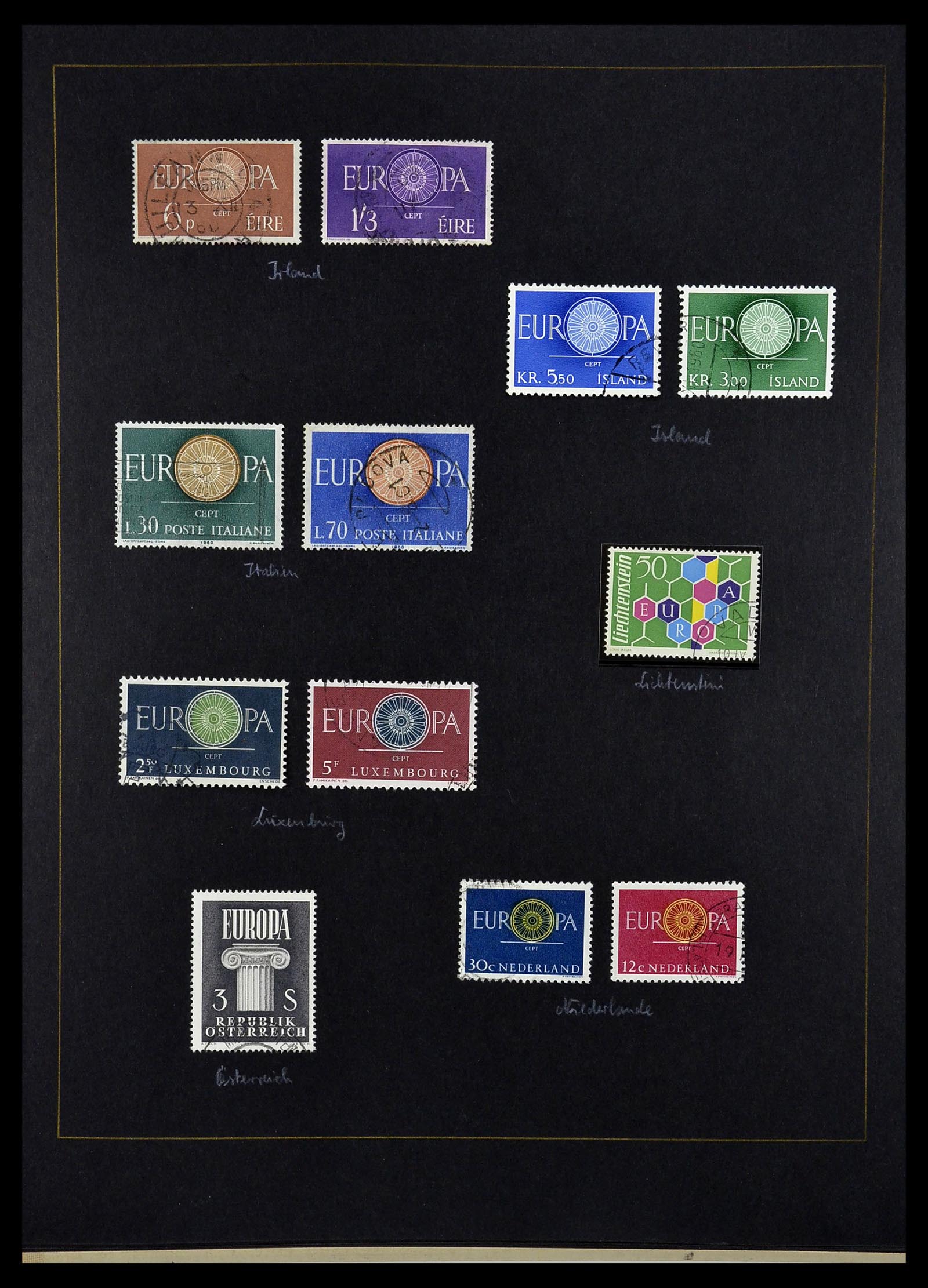 34062 006 - Postzegelverzameling 34062 Europa CEPT 1956-1977.