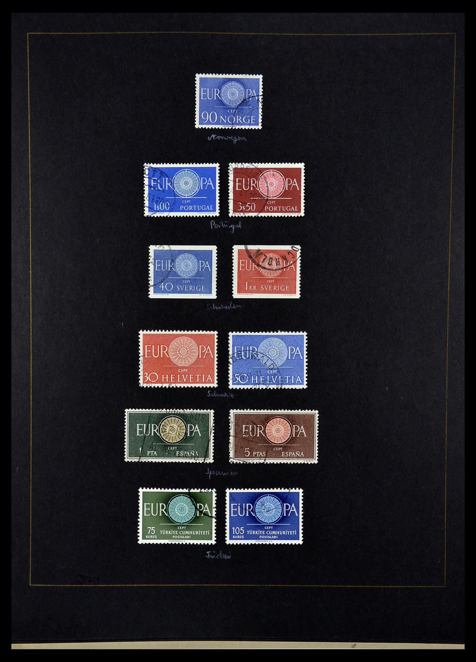 34062 007 - Postzegelverzameling 34062 Europa CEPT 1956-1977.