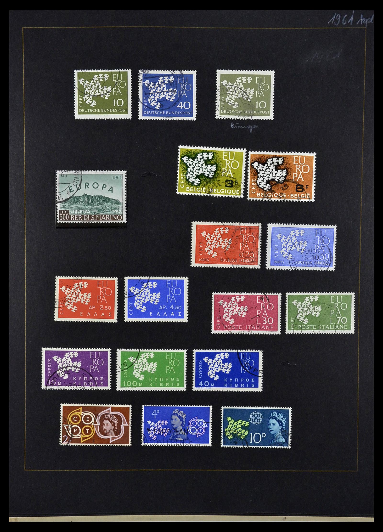 34062 008 - Postzegelverzameling 34062 Europa CEPT 1956-1977.