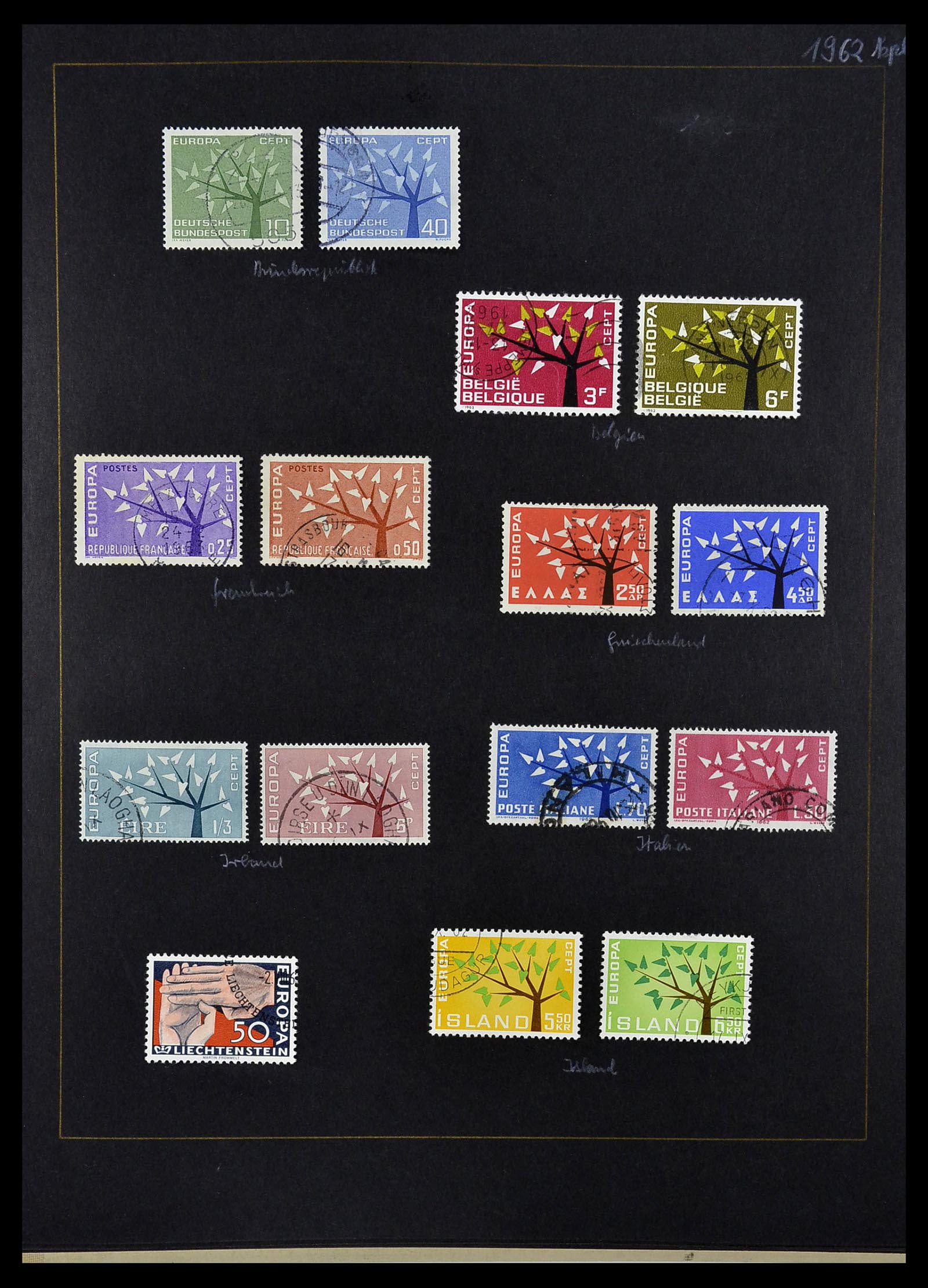 34062 010 - Postzegelverzameling 34062 Europa CEPT 1956-1977.