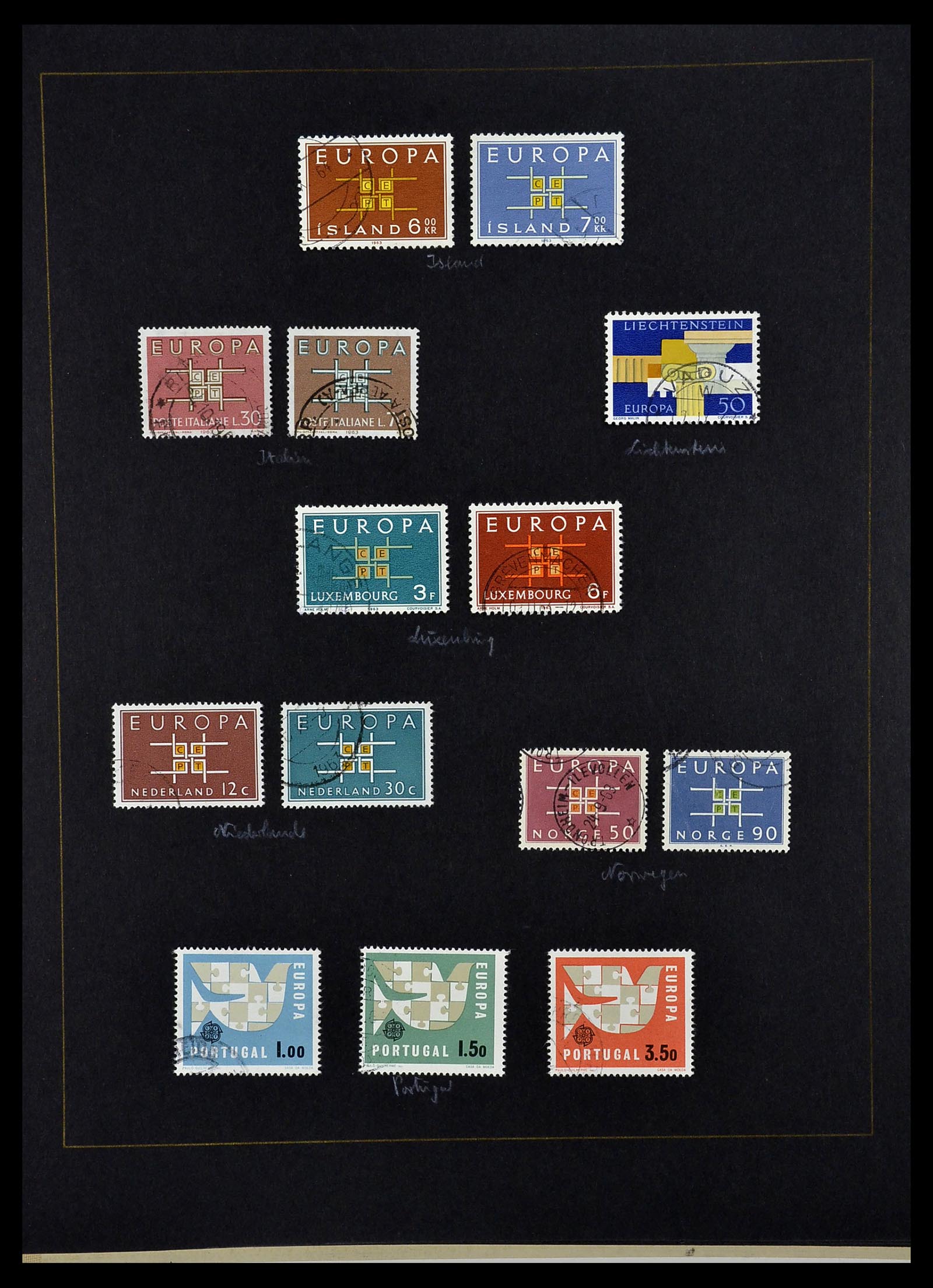 34062 015 - Postzegelverzameling 34062 Europa CEPT 1956-1977.