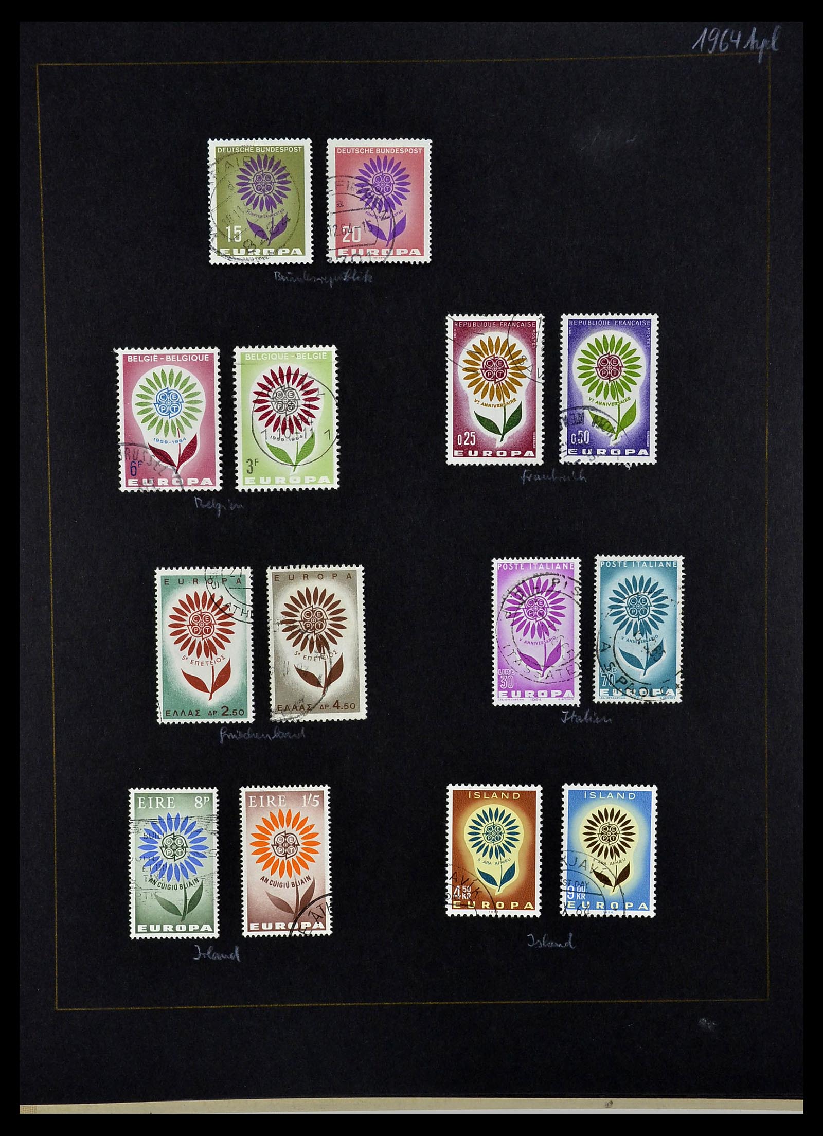 34062 017 - Postzegelverzameling 34062 Europa CEPT 1956-1977.