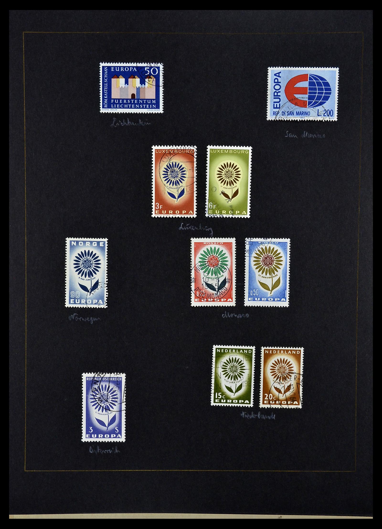 34062 018 - Postzegelverzameling 34062 Europa CEPT 1956-1977.