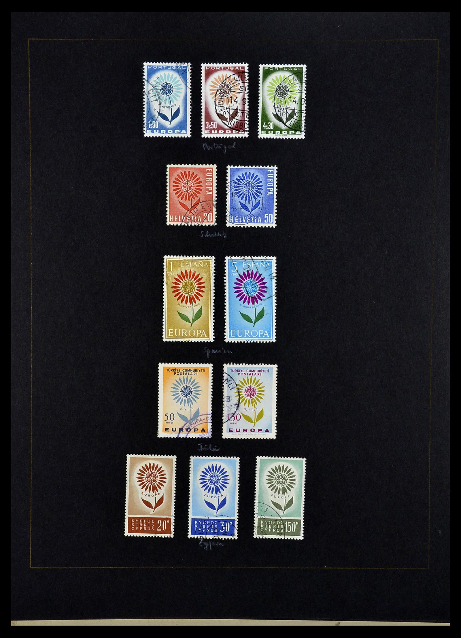 34062 019 - Postzegelverzameling 34062 Europa CEPT 1956-1977.