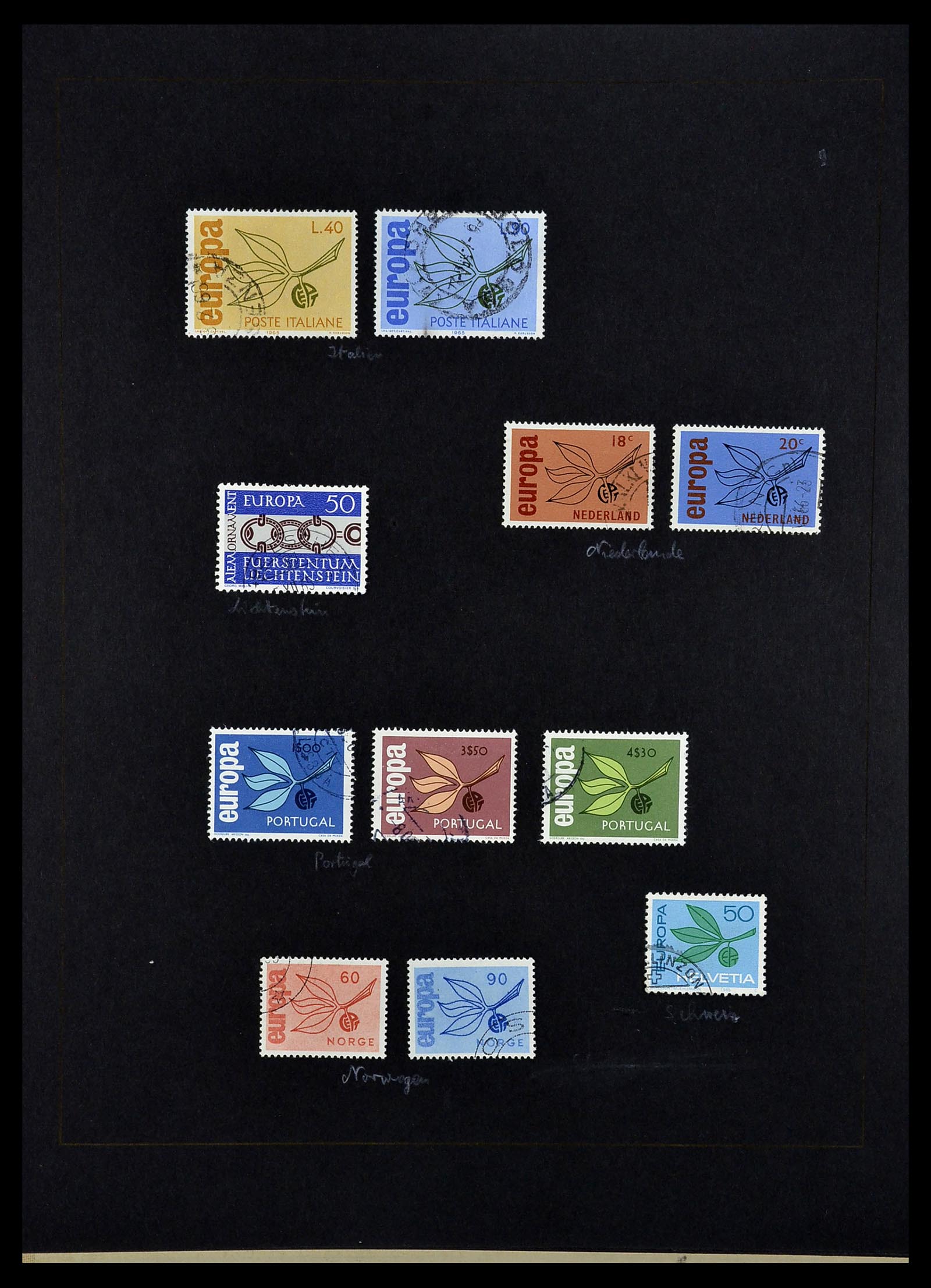 34062 021 - Postzegelverzameling 34062 Europa CEPT 1956-1977.