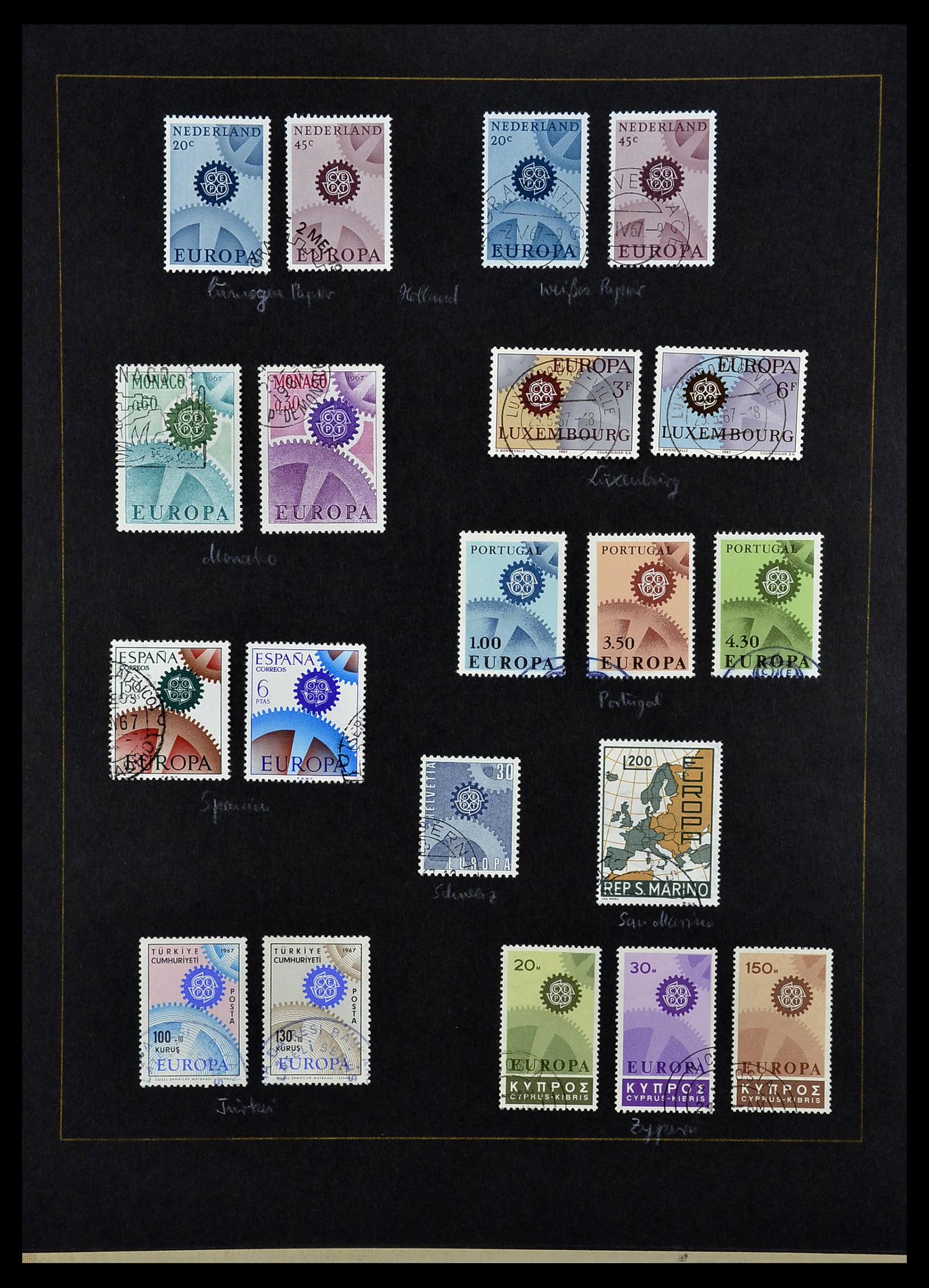 34062 026 - Postzegelverzameling 34062 Europa CEPT 1956-1977.