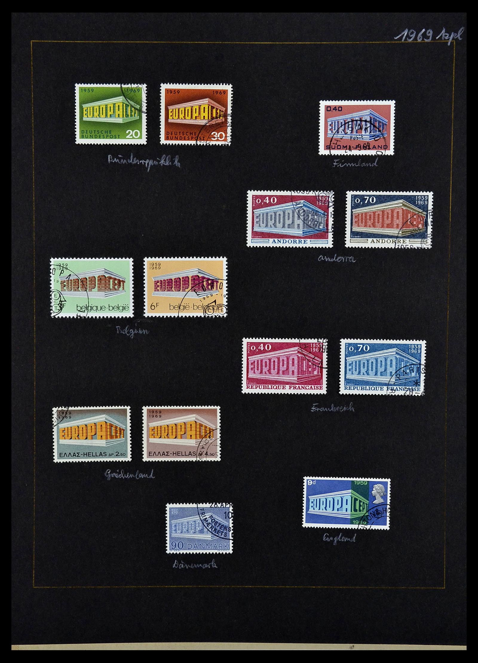 34062 029 - Postzegelverzameling 34062 Europa CEPT 1956-1977.