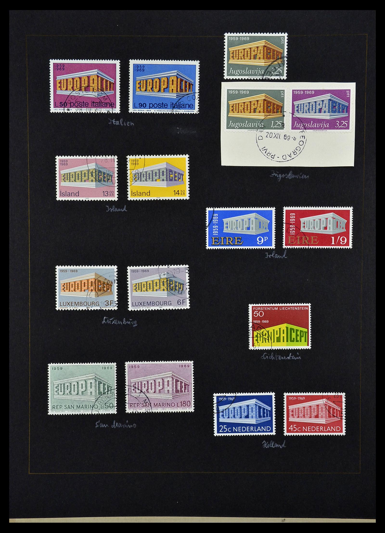 34062 030 - Postzegelverzameling 34062 Europa CEPT 1956-1977.