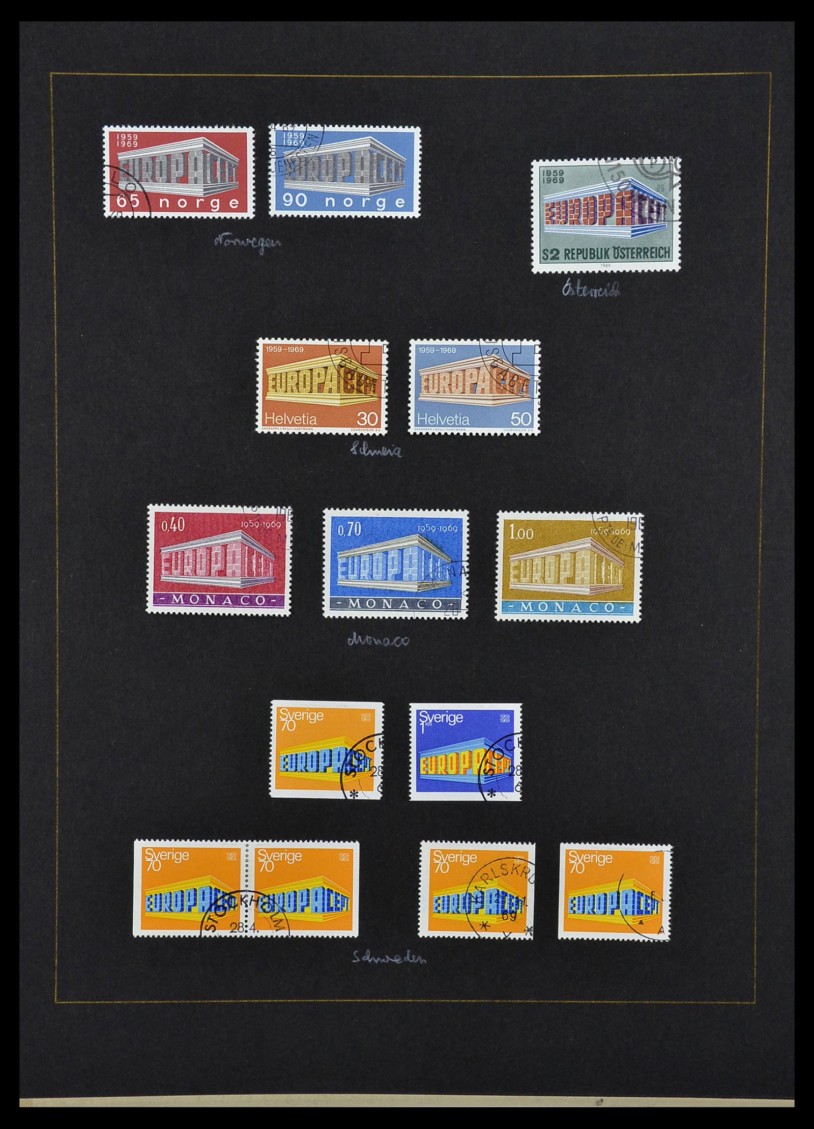 34062 031 - Postzegelverzameling 34062 Europa CEPT 1956-1977.