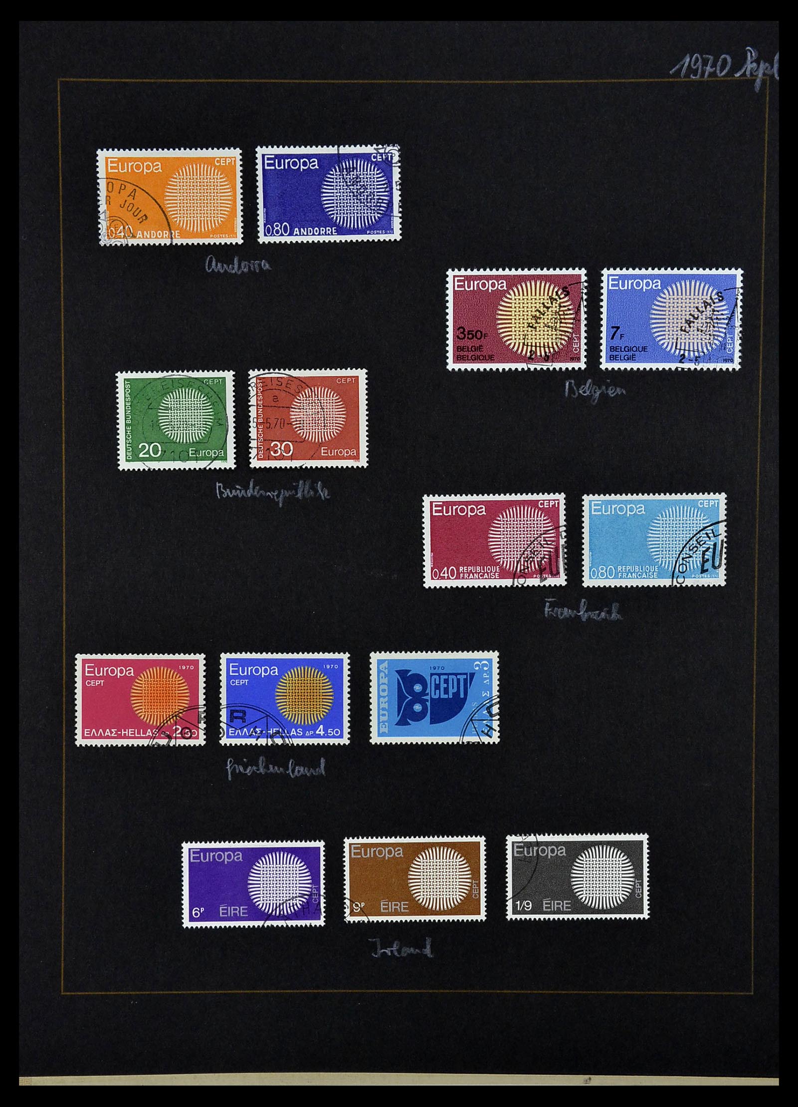 34062 033 - Postzegelverzameling 34062 Europa CEPT 1956-1977.