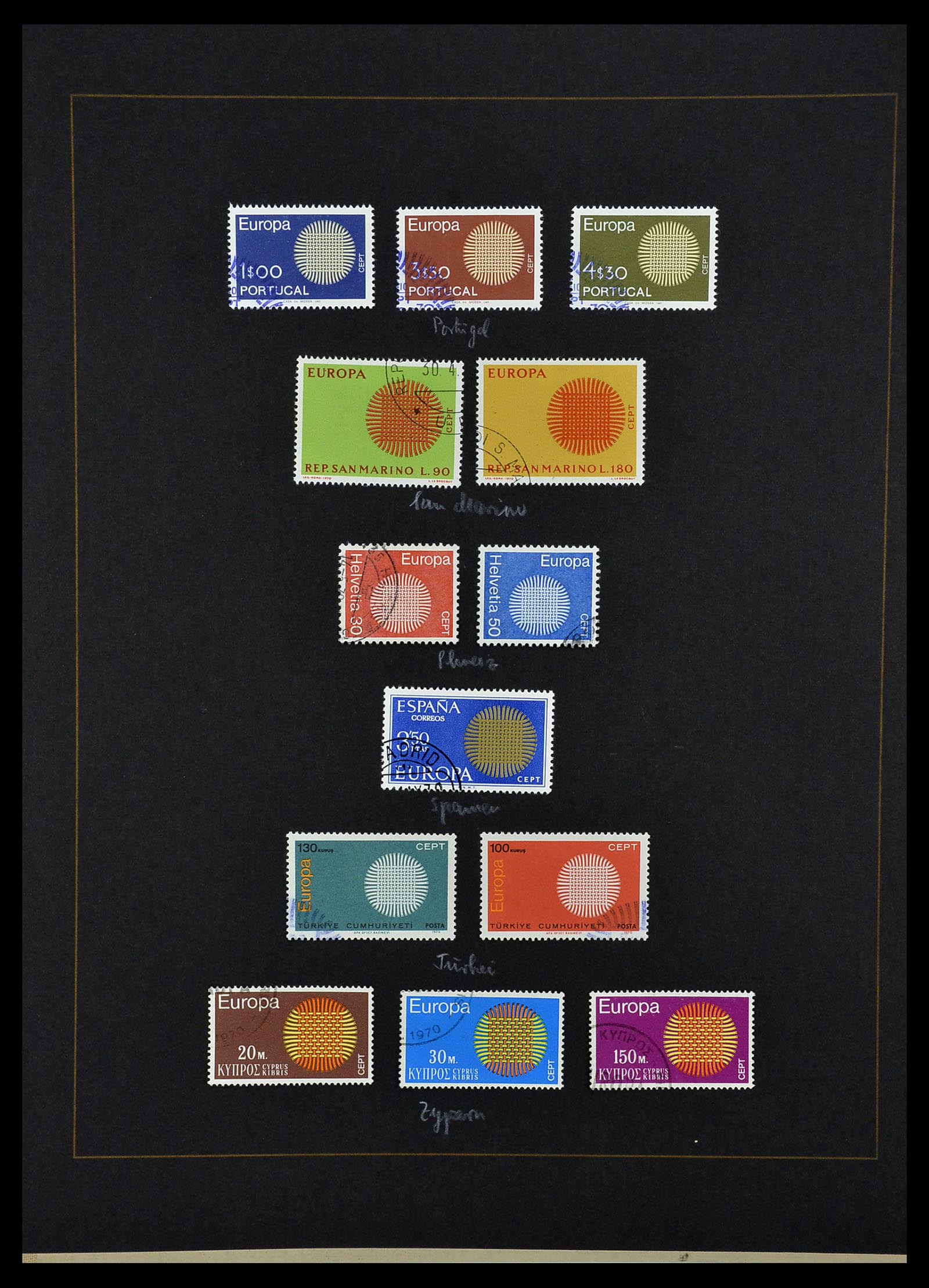 34062 035 - Postzegelverzameling 34062 Europa CEPT 1956-1977.