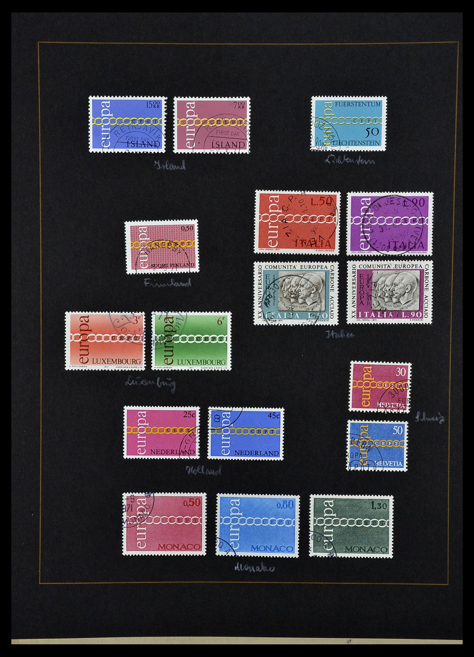 34062 037 - Postzegelverzameling 34062 Europa CEPT 1956-1977.