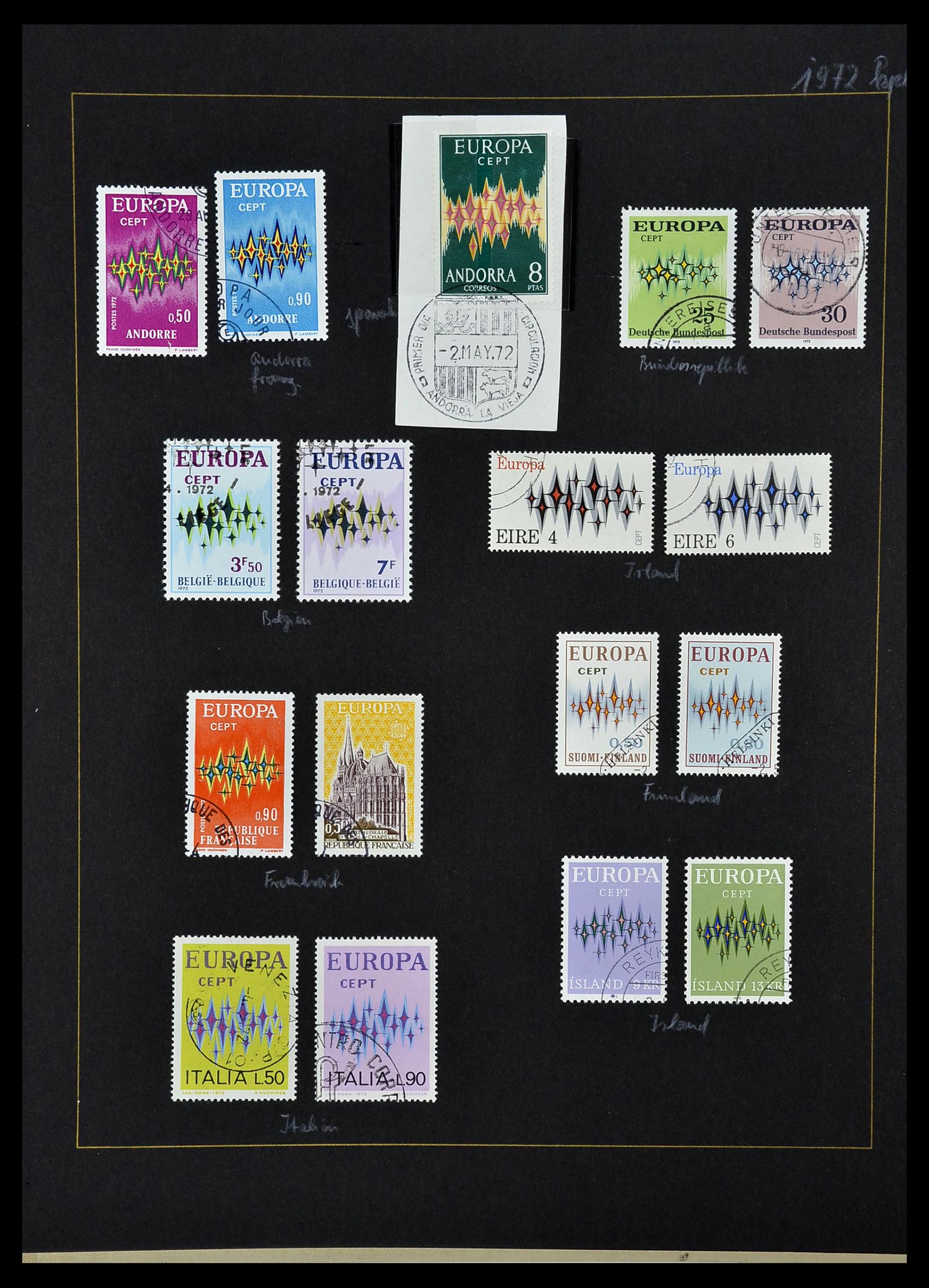 34062 039 - Postzegelverzameling 34062 Europa CEPT 1956-1977.