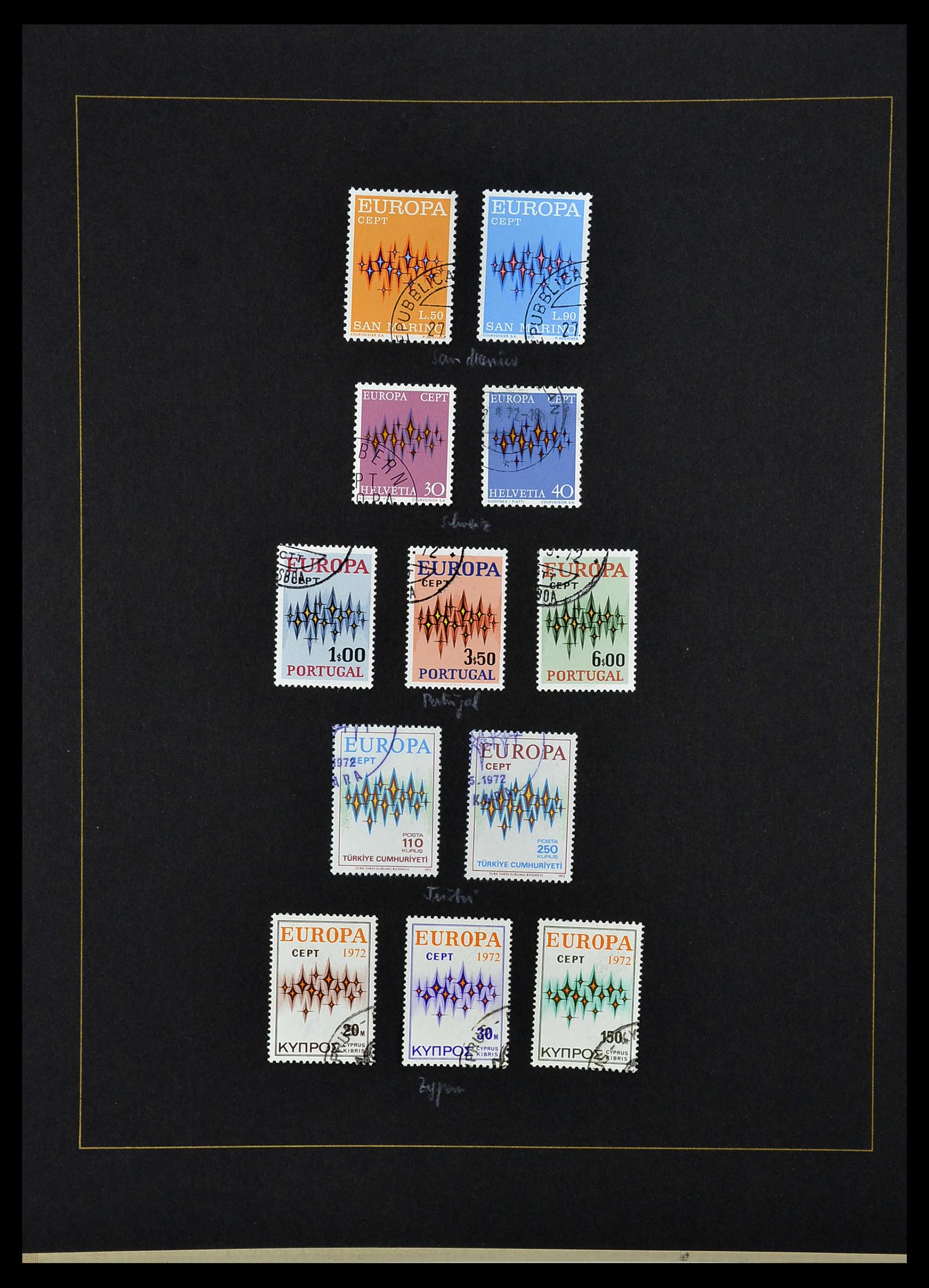 34062 041 - Postzegelverzameling 34062 Europa CEPT 1956-1977.