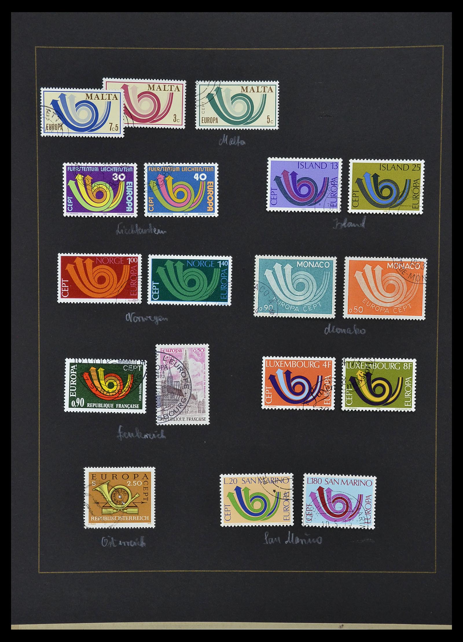 34062 043 - Postzegelverzameling 34062 Europa CEPT 1956-1977.
