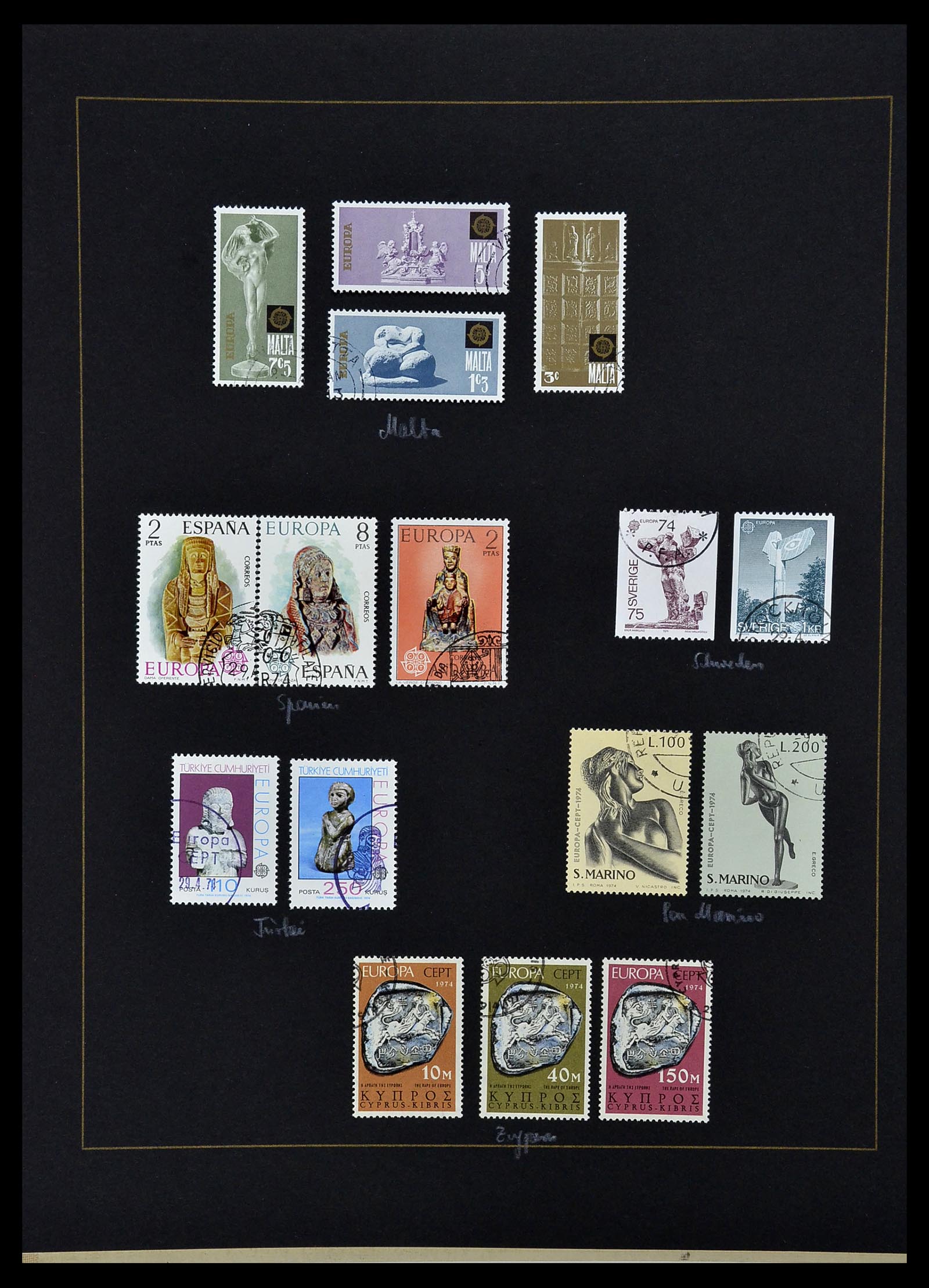 34062 048 - Postzegelverzameling 34062 Europa CEPT 1956-1977.