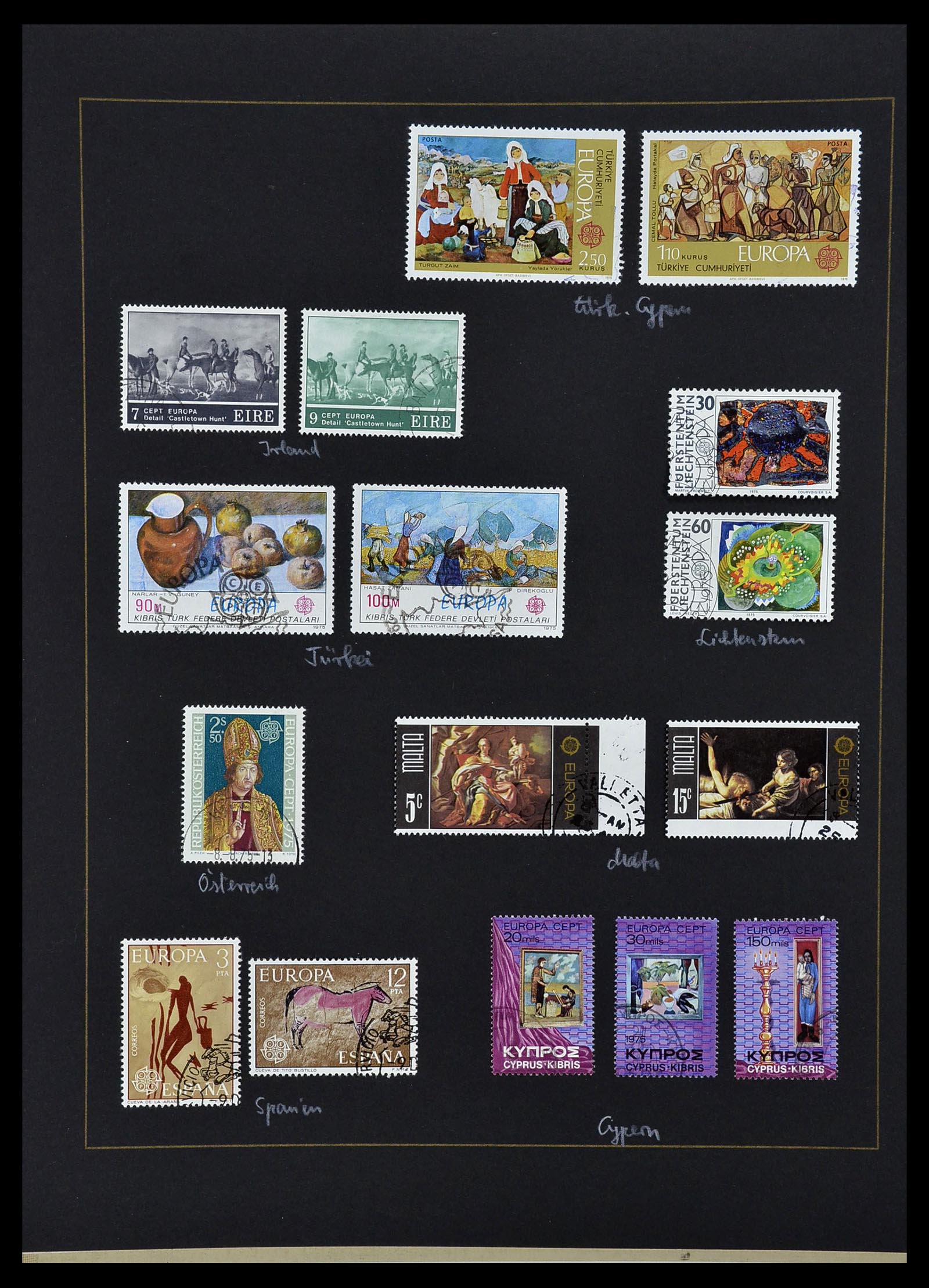 34062 051 - Postzegelverzameling 34062 Europa CEPT 1956-1977.