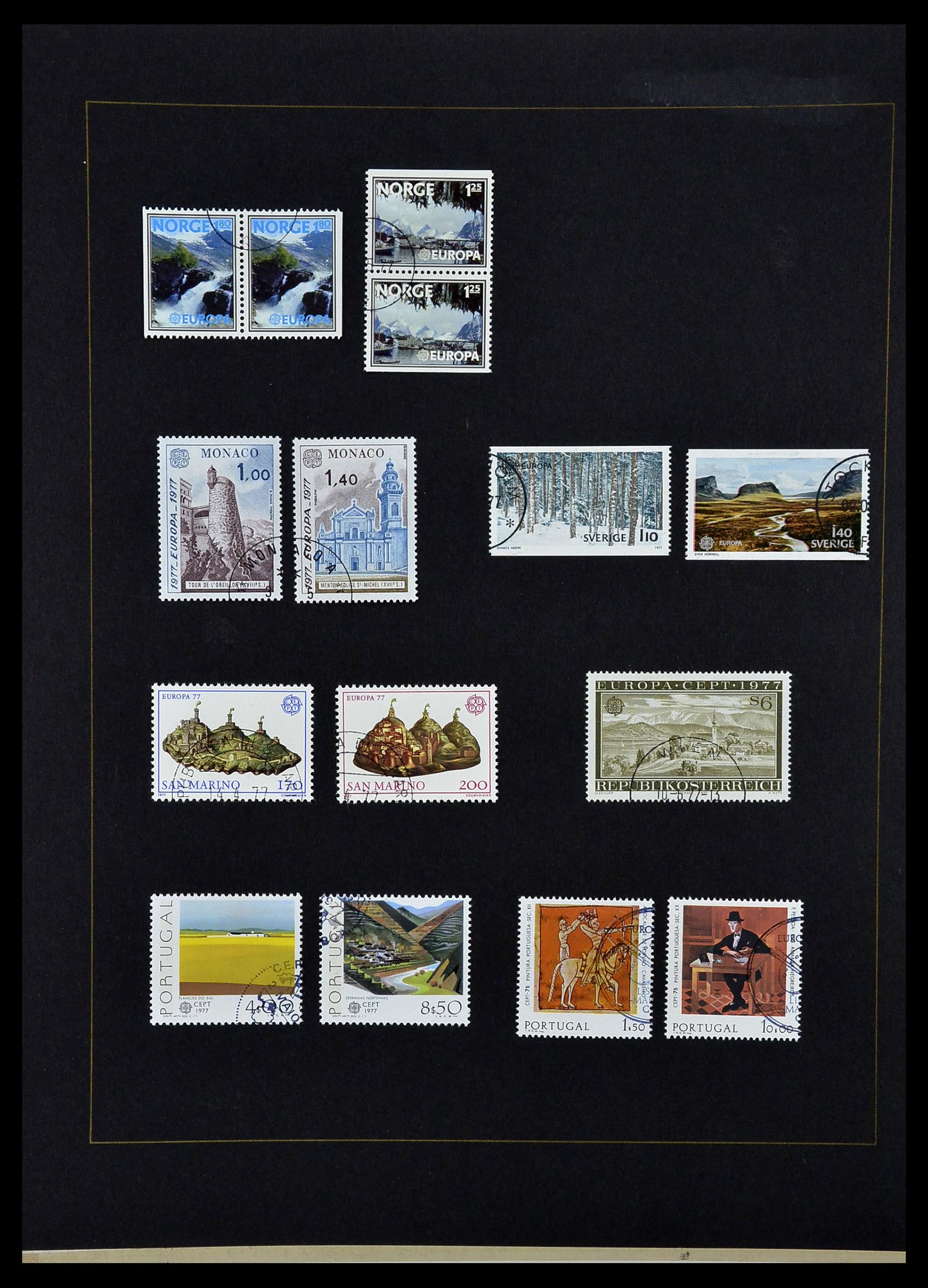 34062 054 - Postzegelverzameling 34062 Europa CEPT 1956-1977.