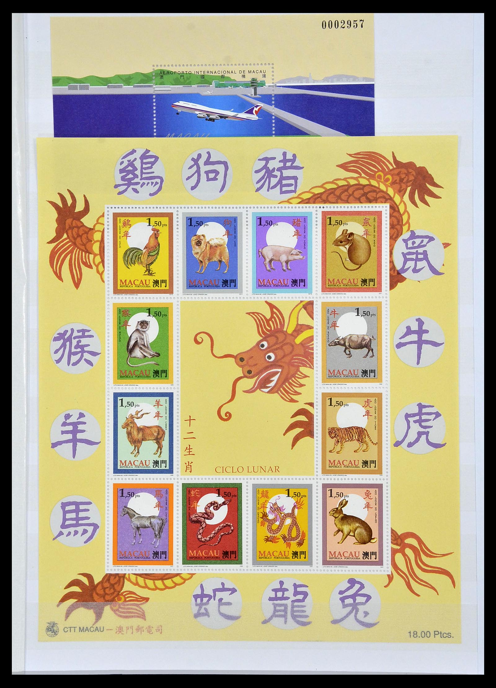 34064 021 - Postzegelverzameling 34064 Macao 1884-2019!