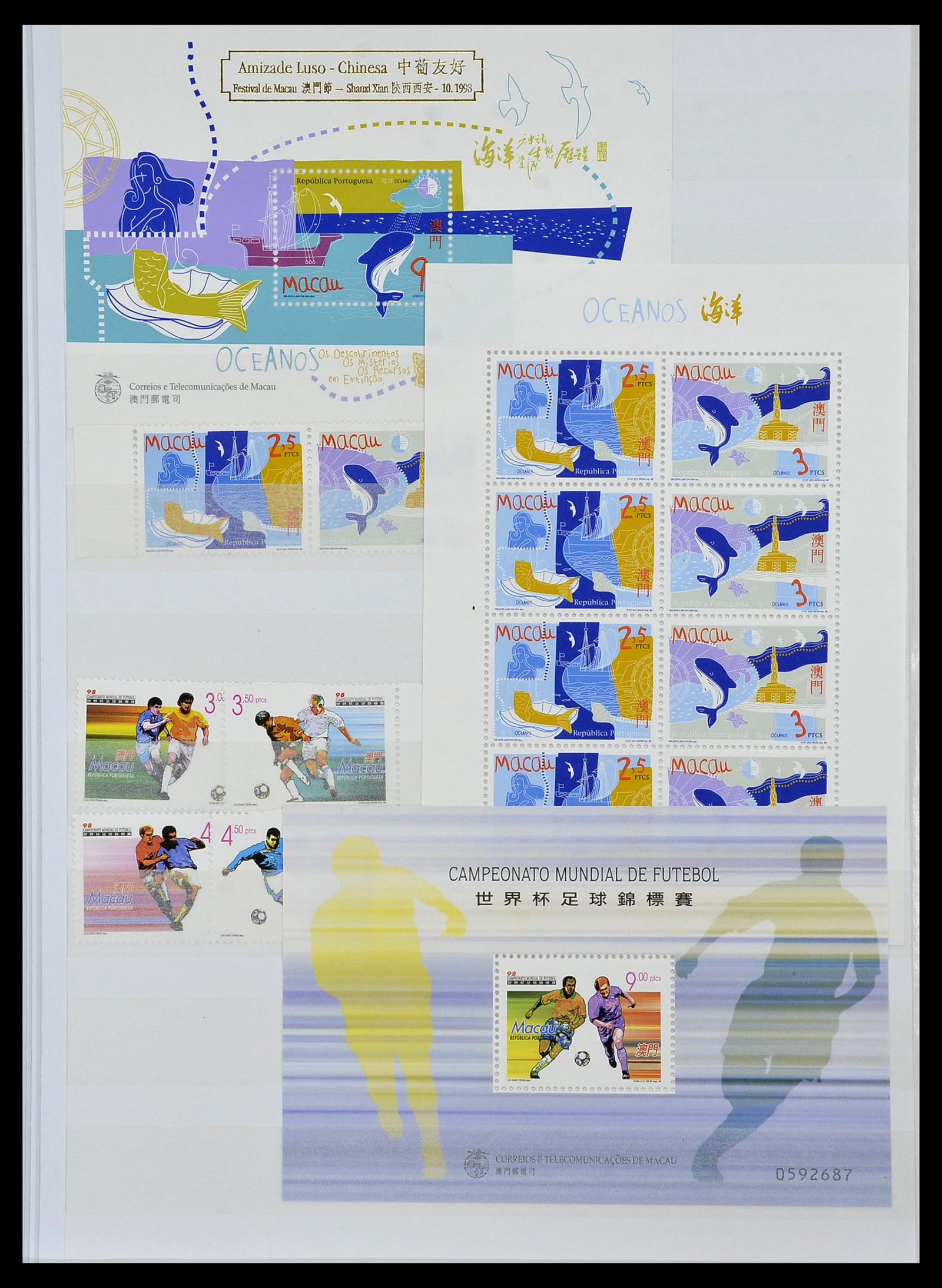 34064 036 - Postzegelverzameling 34064 Macao 1884-2019!