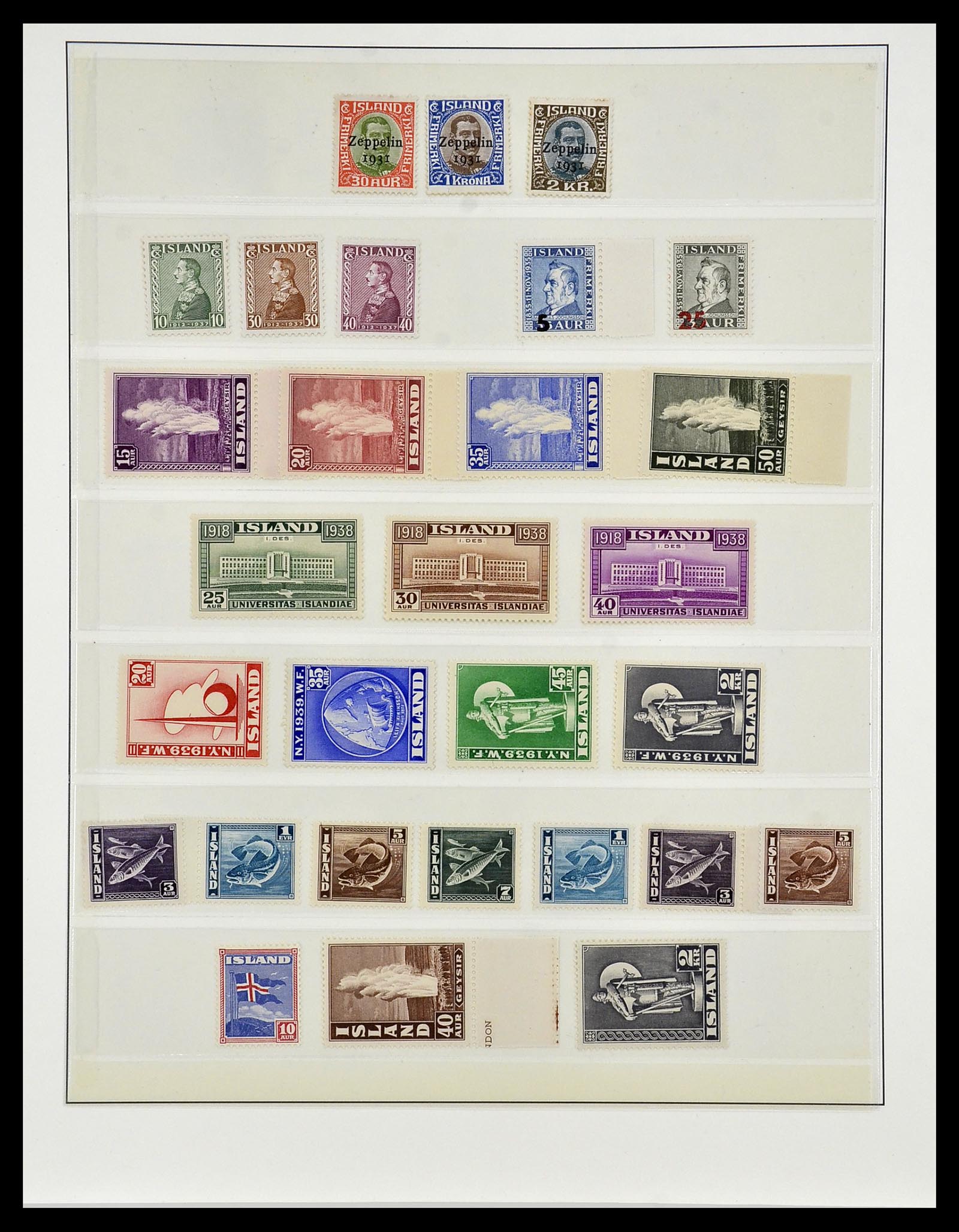 34065 002 - Stamp collection 34065 Iceland 1930-2000.
