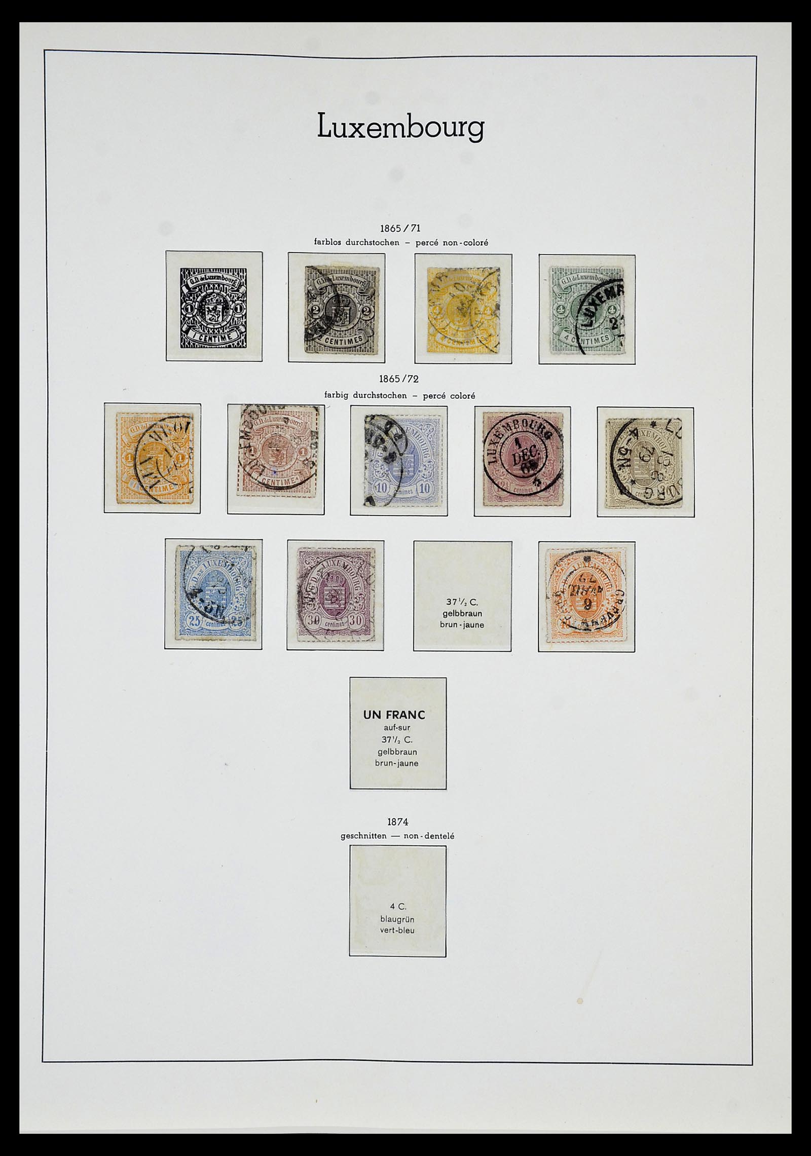 34066 002 - Postzegelverzameling 34066 Luxemburg 1852-2005.