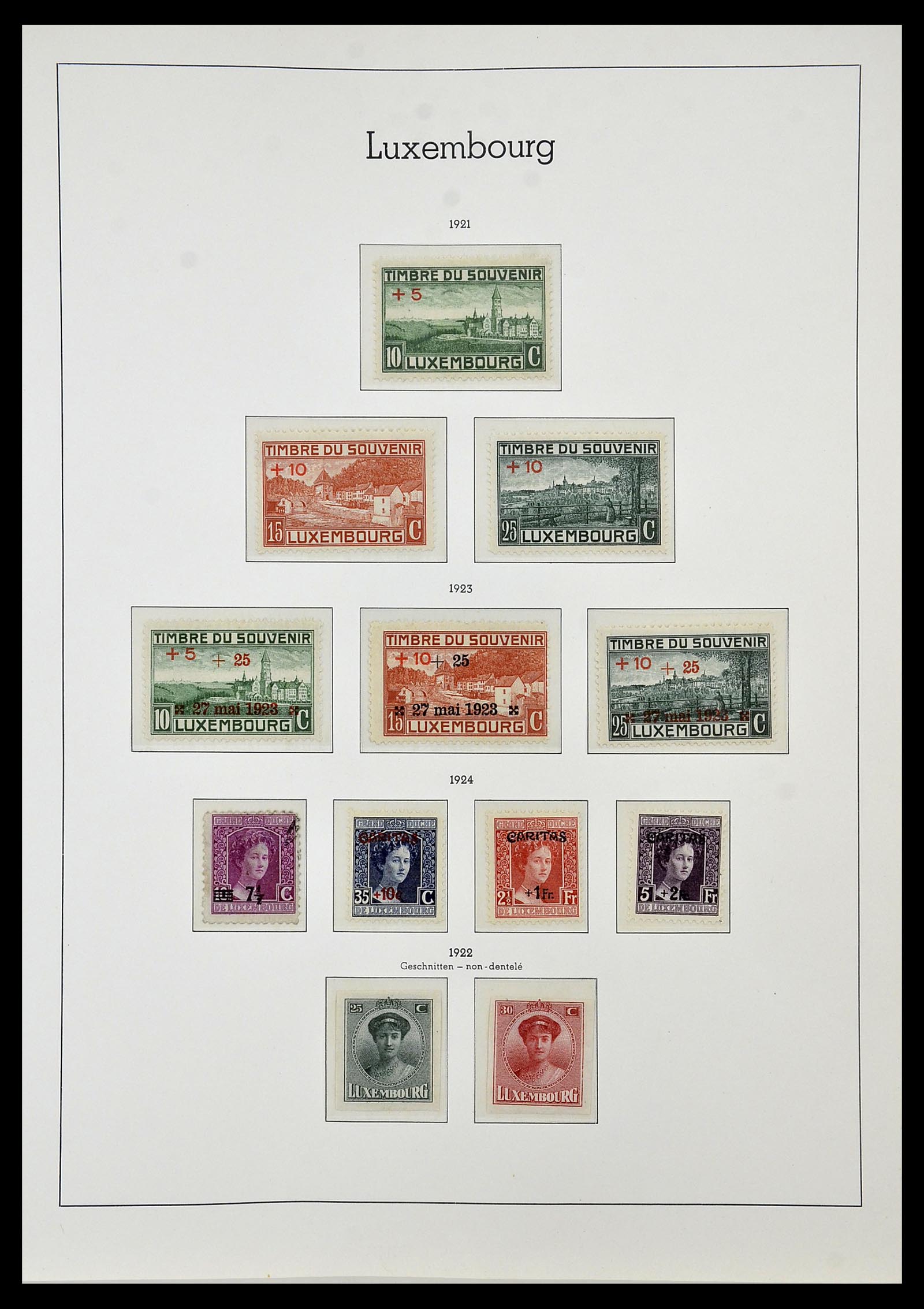 34066 011 - Postzegelverzameling 34066 Luxemburg 1852-2005.