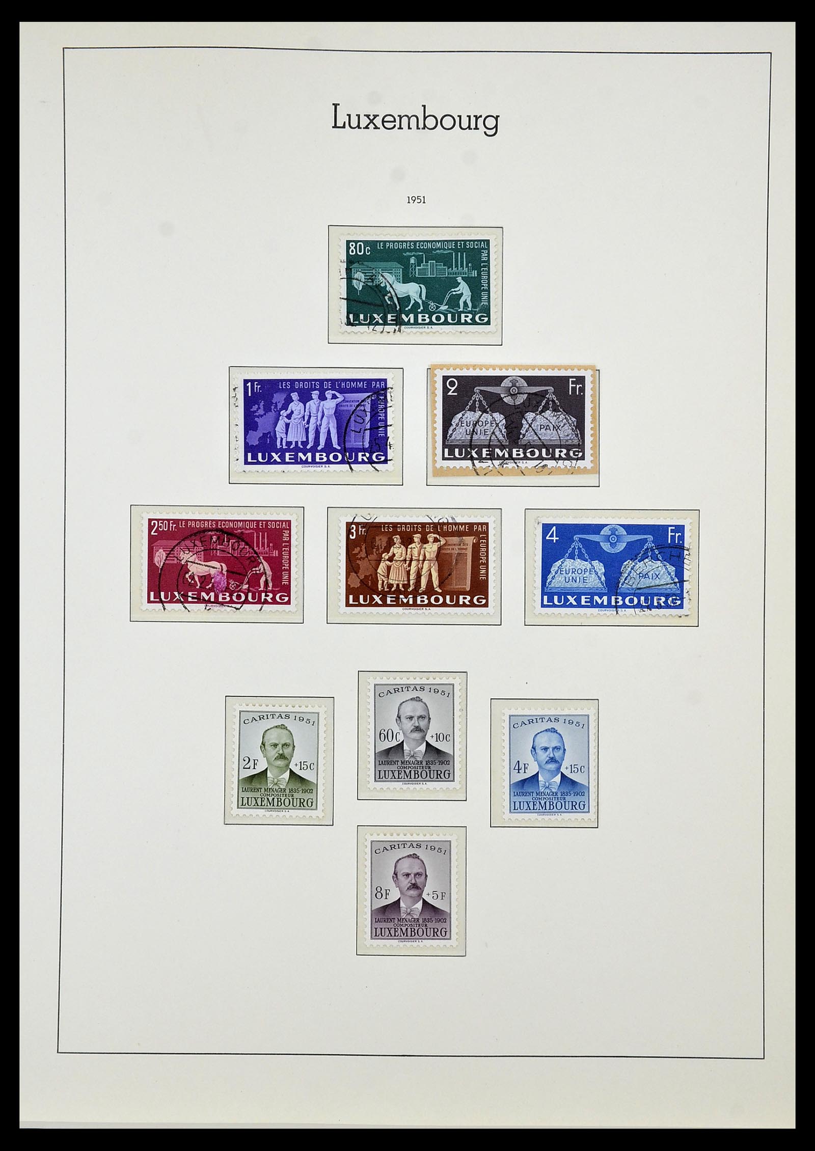 34066 040 - Postzegelverzameling 34066 Luxemburg 1852-2005.