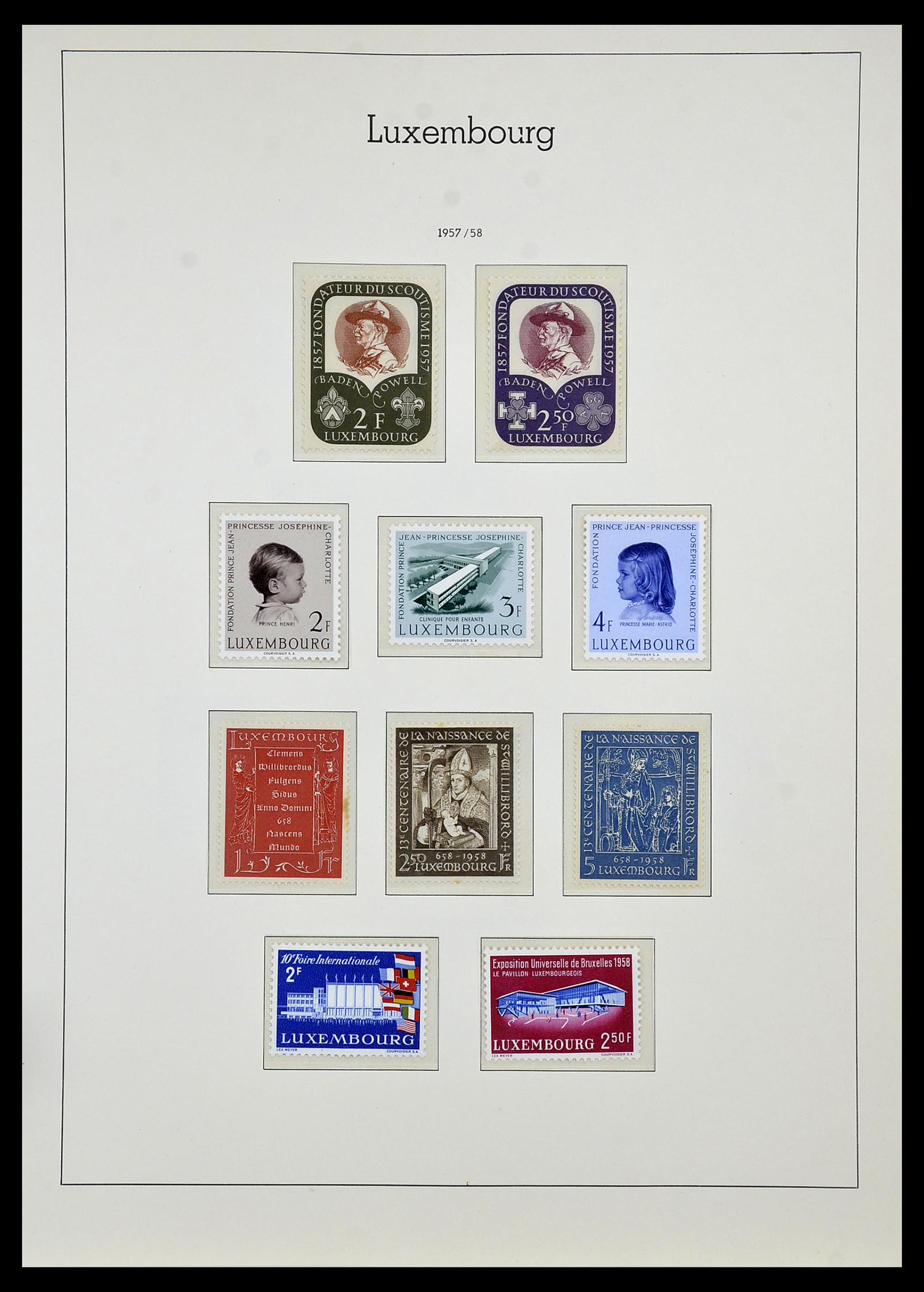34066 051 - Postzegelverzameling 34066 Luxemburg 1852-2005.