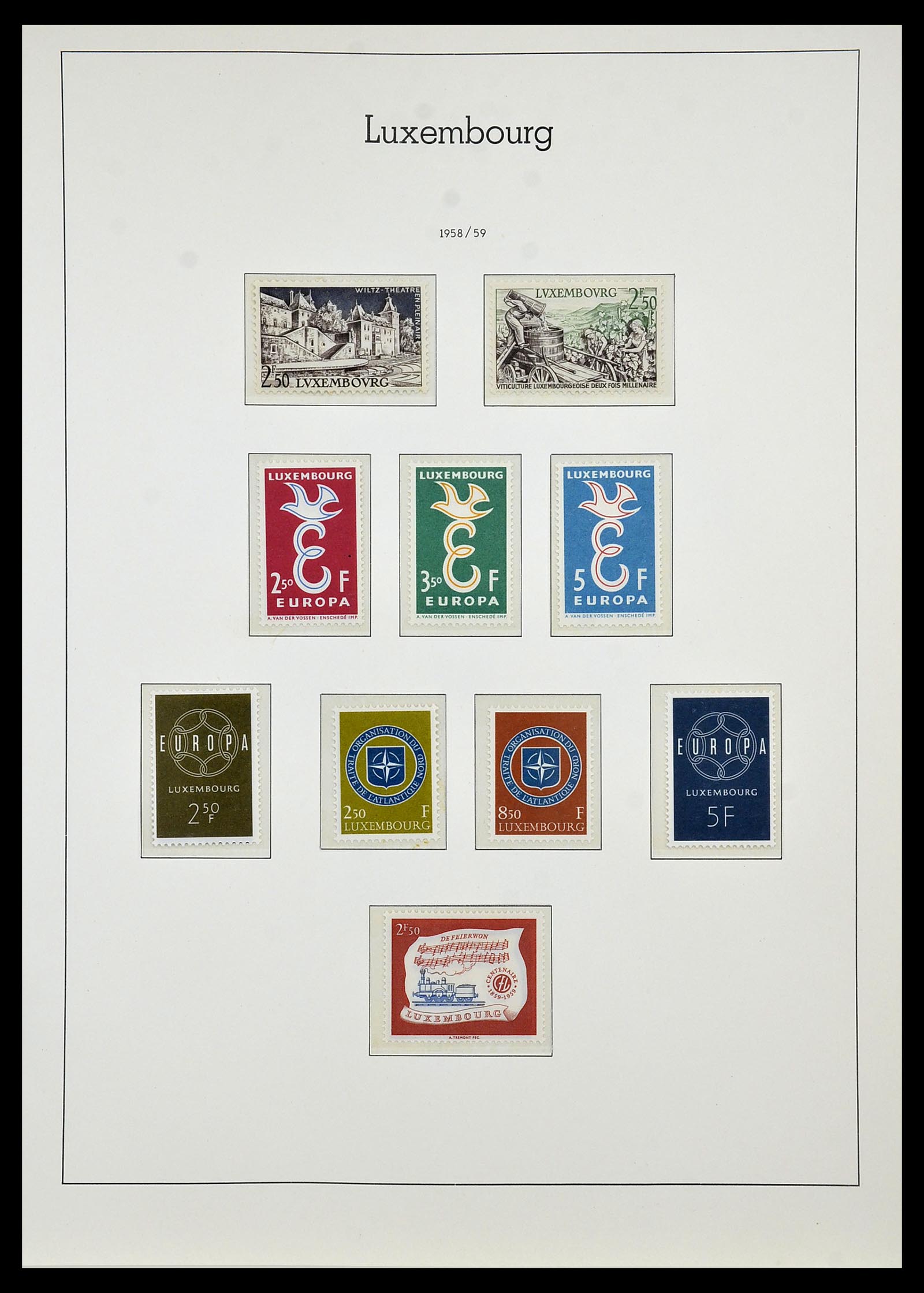 34066 052 - Postzegelverzameling 34066 Luxemburg 1852-2005.